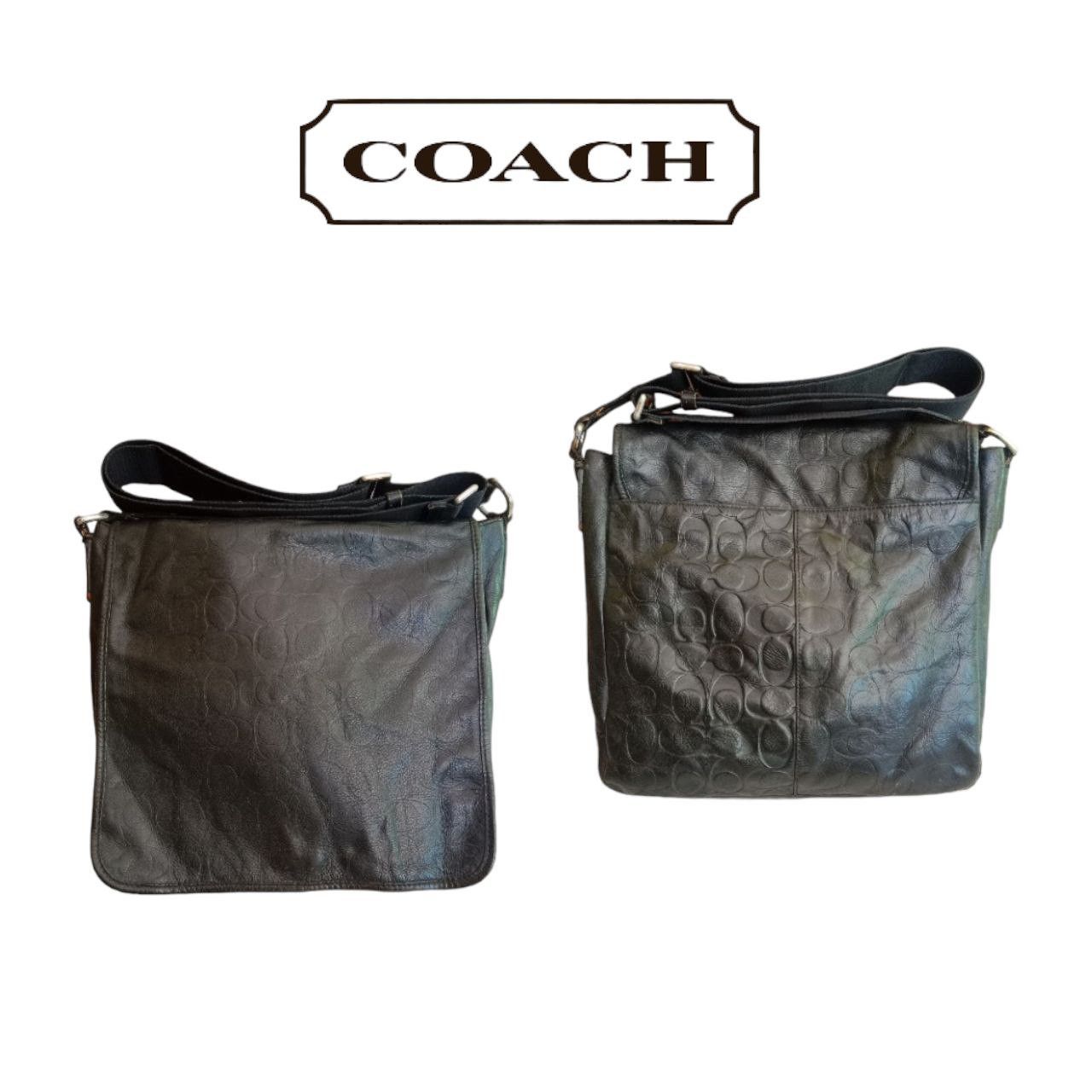 Branded Leather × Coach × Designer Authentic COACH Monogram Leather Crossbody Bag Size ONE SIZE - 1 Thumbnail