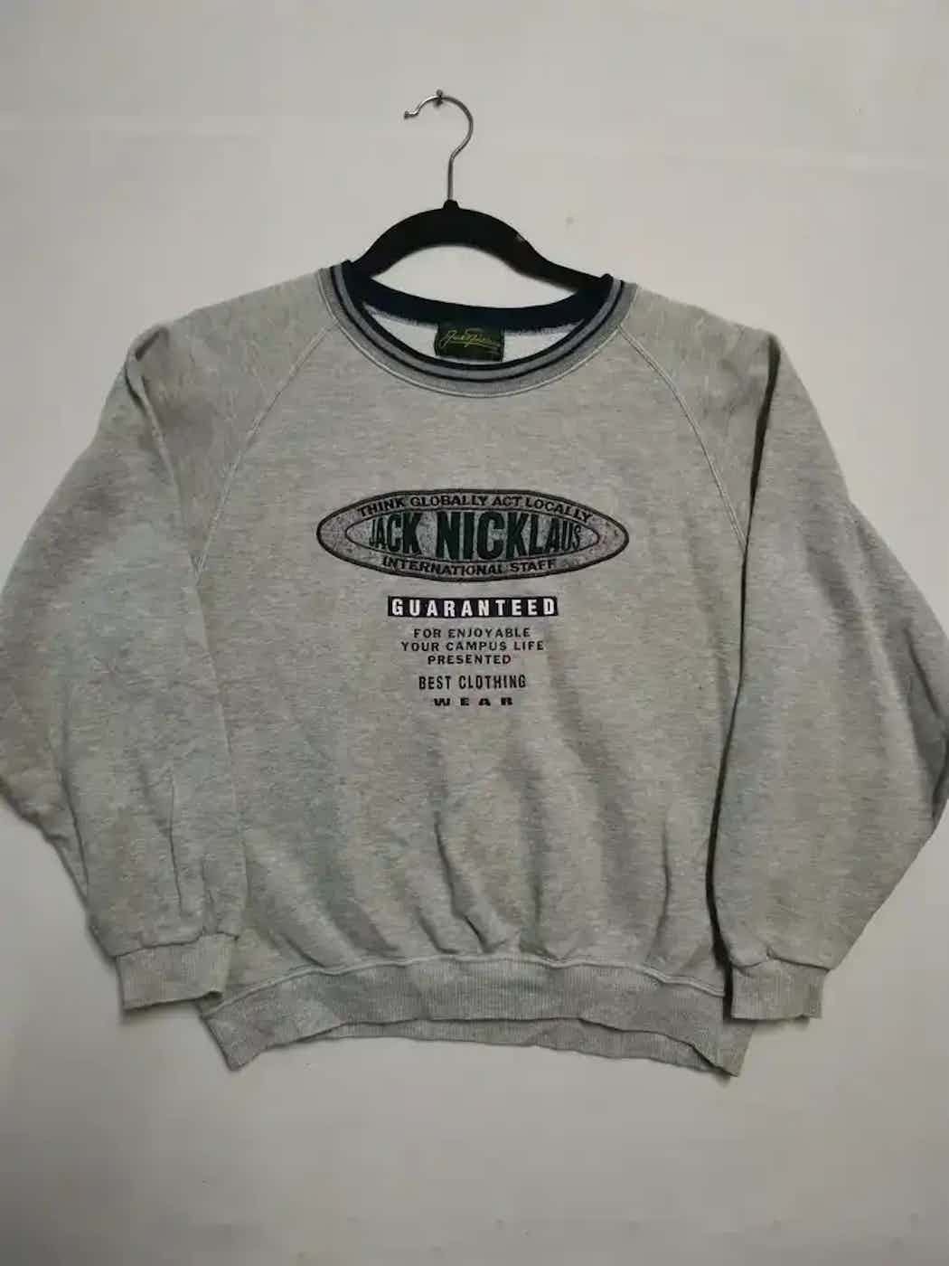 Other Vintage Jack Nicklaus Big Logo Sweatshirt Size US L / EU 52-54 / 3 - 1 Thumbnail