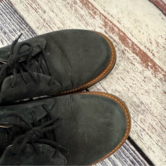 Samuel Hubbard Samuel Hubbard Women’s Navy Blue Suede Lace Up Shoes Size US 7.5 / IT 37.5 - 3 Thumbnail