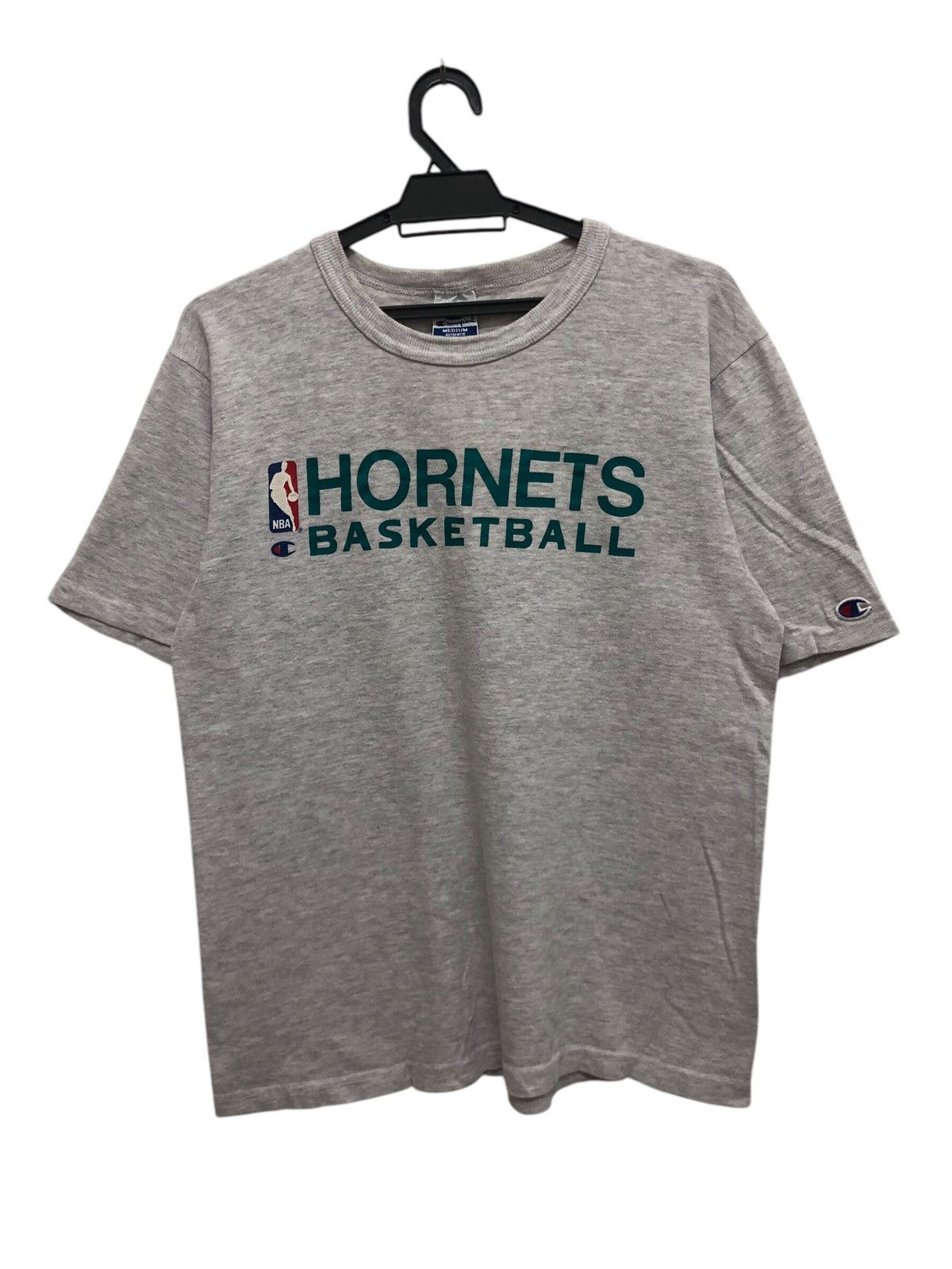 Champion × NBA × Vintage 90s 🔥 HORNETS BASKETBALL NBA MADE IN USA TEE Size US M / EU 48-50 / 2 - 1 Thumbnail