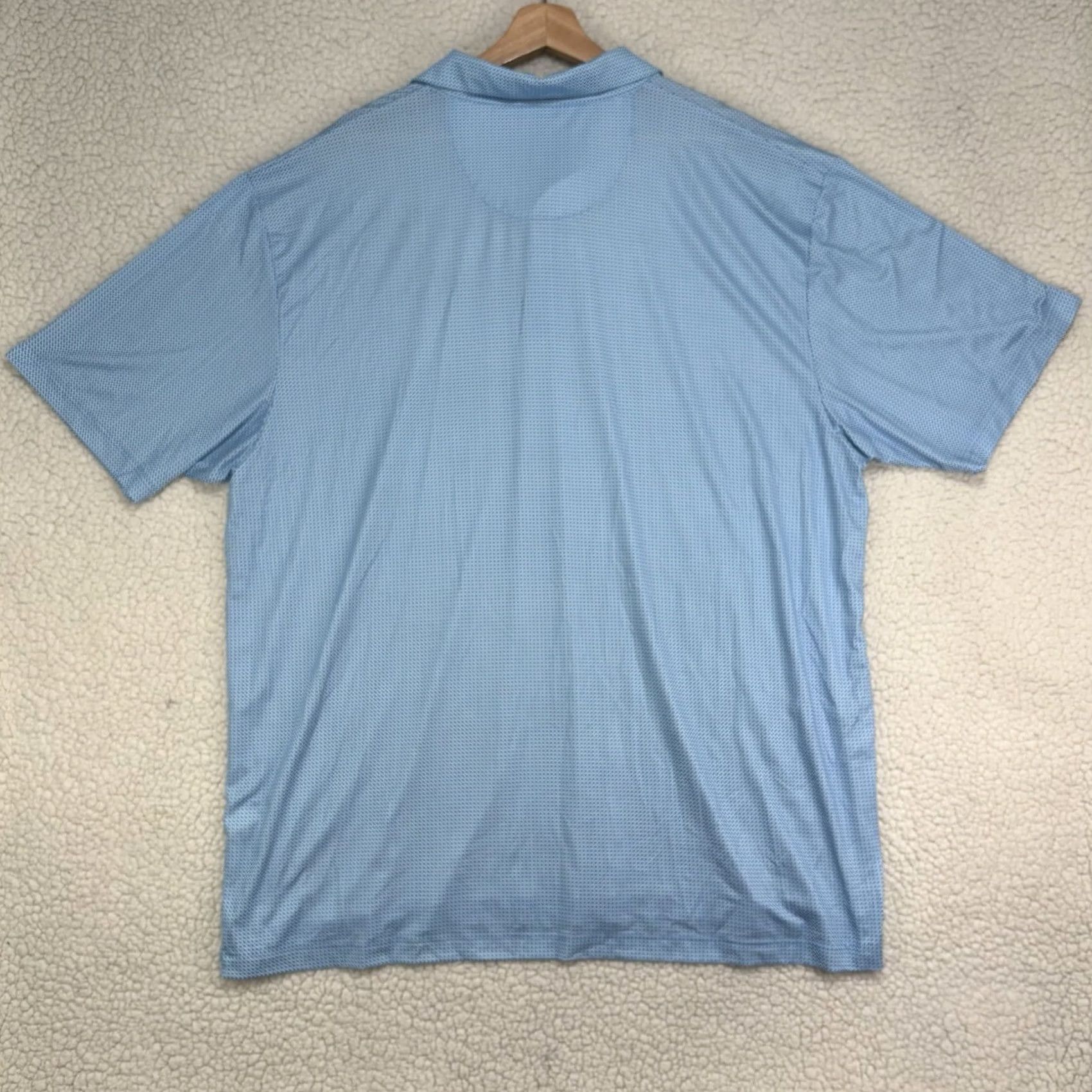 Callaway Callaway Polo Shirt Mens 2XL Blue Check Short Sleeve Collared Performance Breathable Lightweight Stretch Golf Polo Shirt Size US XXL / EU 58 / 5 - 4 Thumbnail