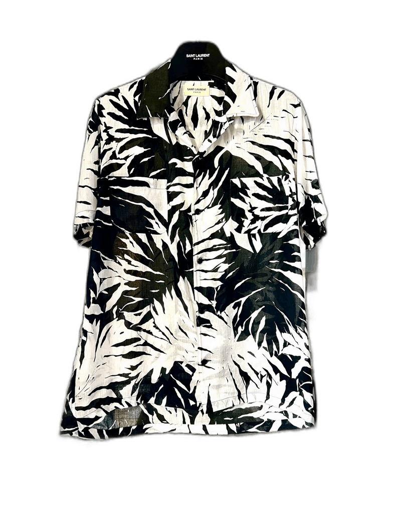 Saint Laurent Paris saint laurent black white hawaiian shirt Size US S / EU 44-46 / 1 - 1 Thumbnail
