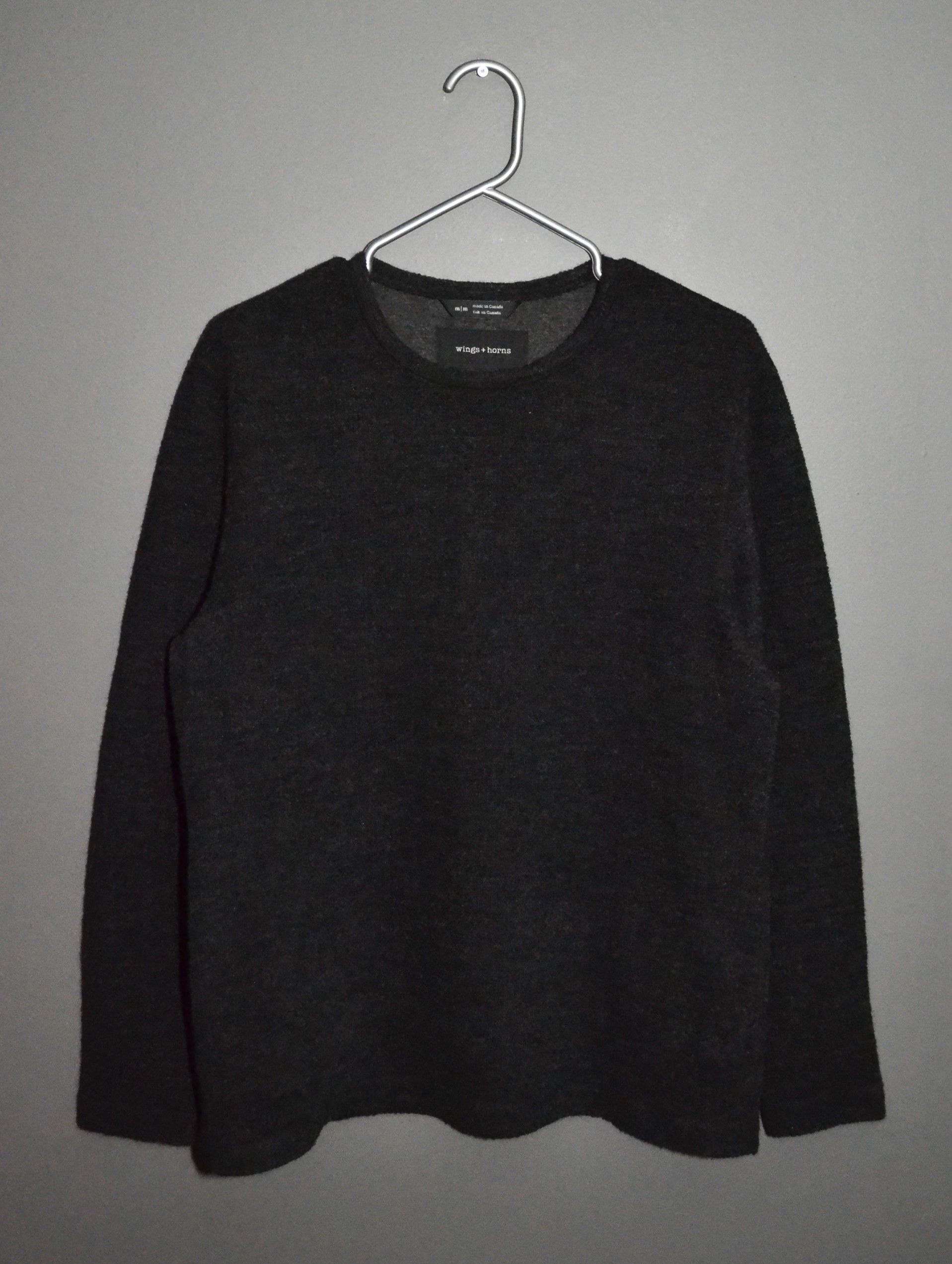 Wings + Horns Wings & Horns Dark Gray M 2436 Wool Poly Longsleeve Size US M / EU 48-50 / 2 - 3 Thumbnail