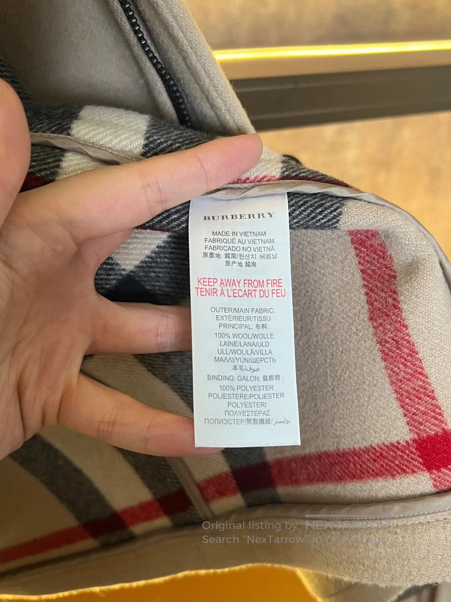 Burberry Burberry Toggle Plaid Wool Coat| Size S / US 4 / IT 40 - 5 Thumbnail