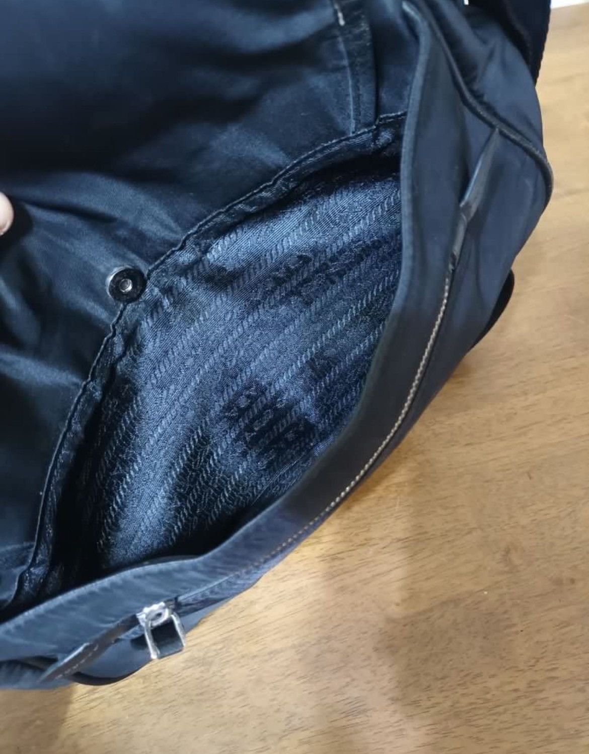 Prada Authentic Prada All Black Messenger Bag Size ONE SIZE - 6 Thumbnail