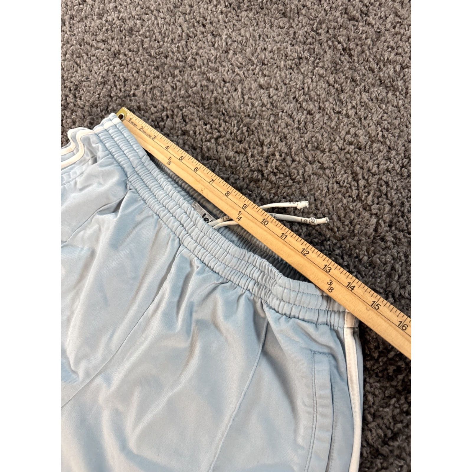 Vintage VINTAGE LEI Track Pants Womens XL Teal Baggy Wide Gym Side Stripe 90s Size 40" / US 18 - 3 Thumbnail