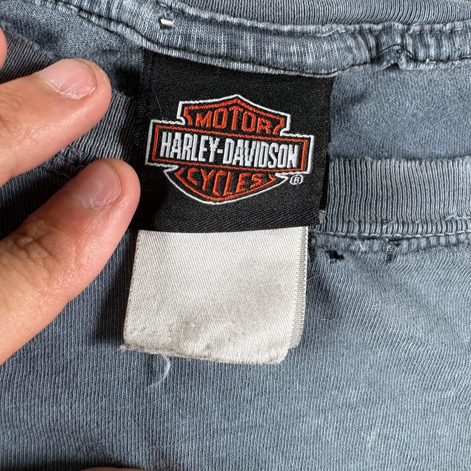 Harley Davidson Vintage faded thrashed Harley Davidson T-shirt Size US XL / EU 56 / 4 - 3 Thumbnail