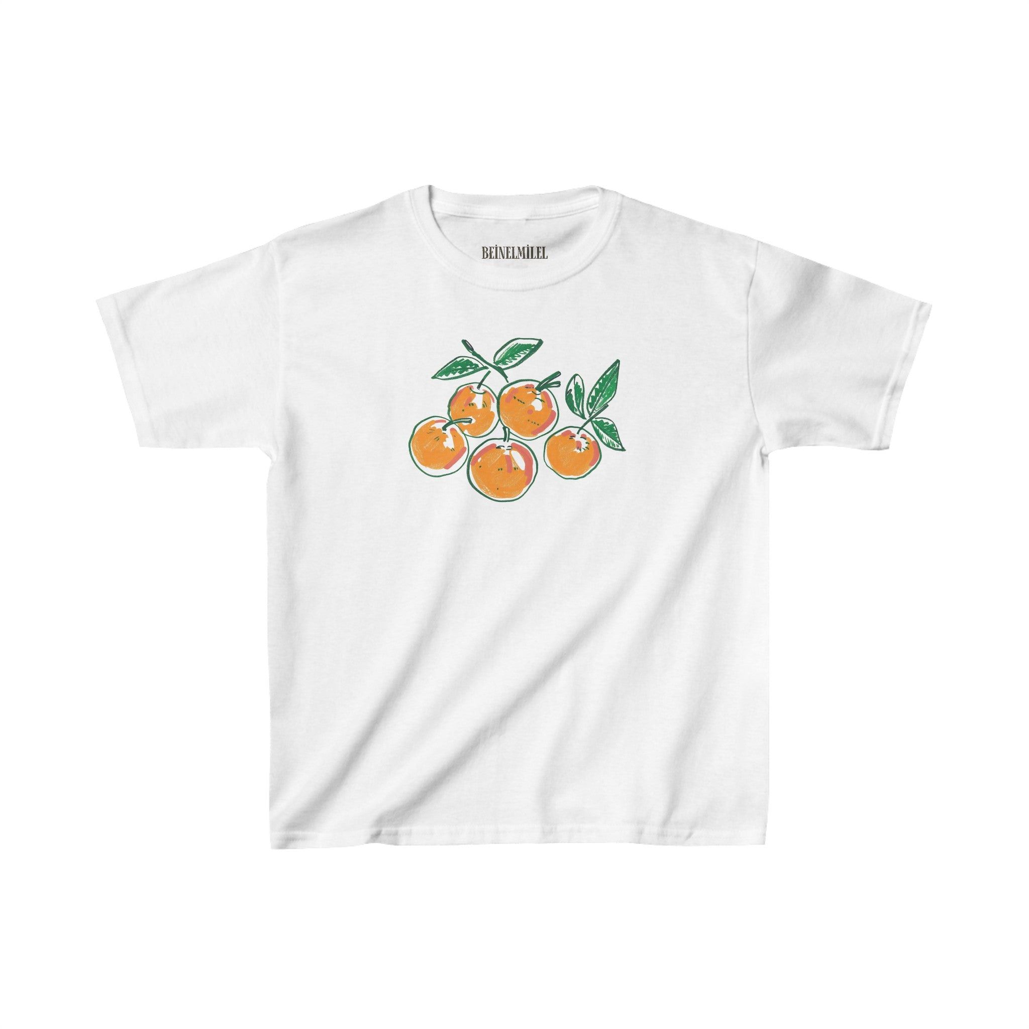 Designer Orange Graphic - Baby Tee Size M / US 6-8 / IT 42-44 - 2 Thumbnail