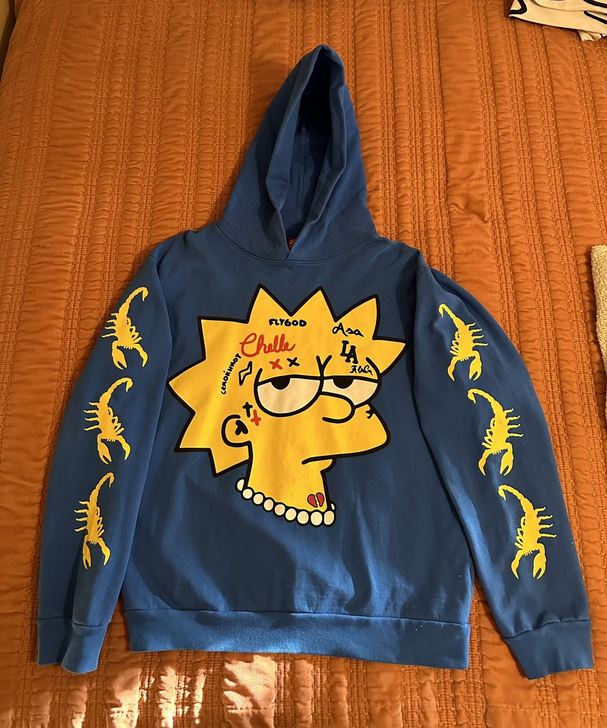 Streetwear Griselda Westside Gunn Super Lisa Hoodie Blue Size L