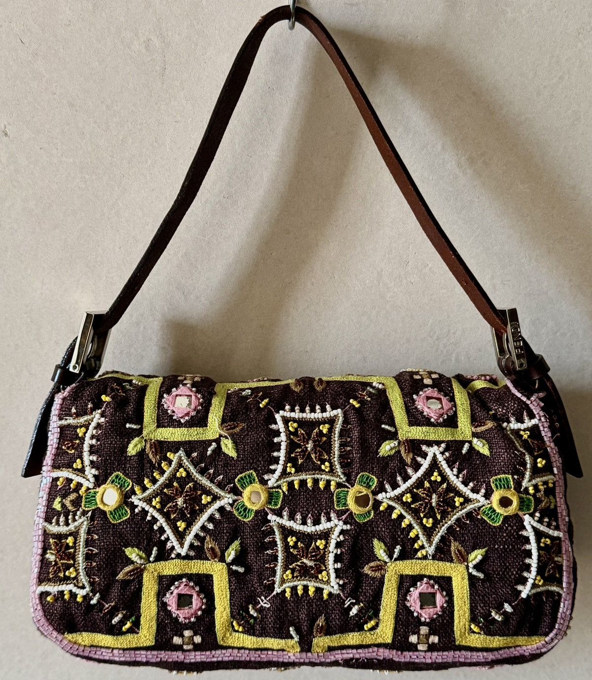 Fendi Fendi - Karl Lagerfeld - 2000's Beaded Fringe - Baguette Bag Size ONE SIZE - 6 Thumbnail
