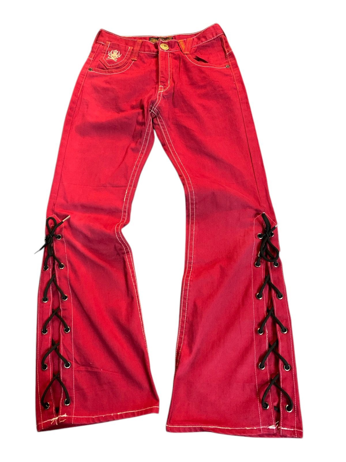 If Six Was Nine × Japanese Brand × Le Grande Bleu (L.G.B.) lace up oolalasasson pant japanese brand Size US 27 - 1 Thumbnail