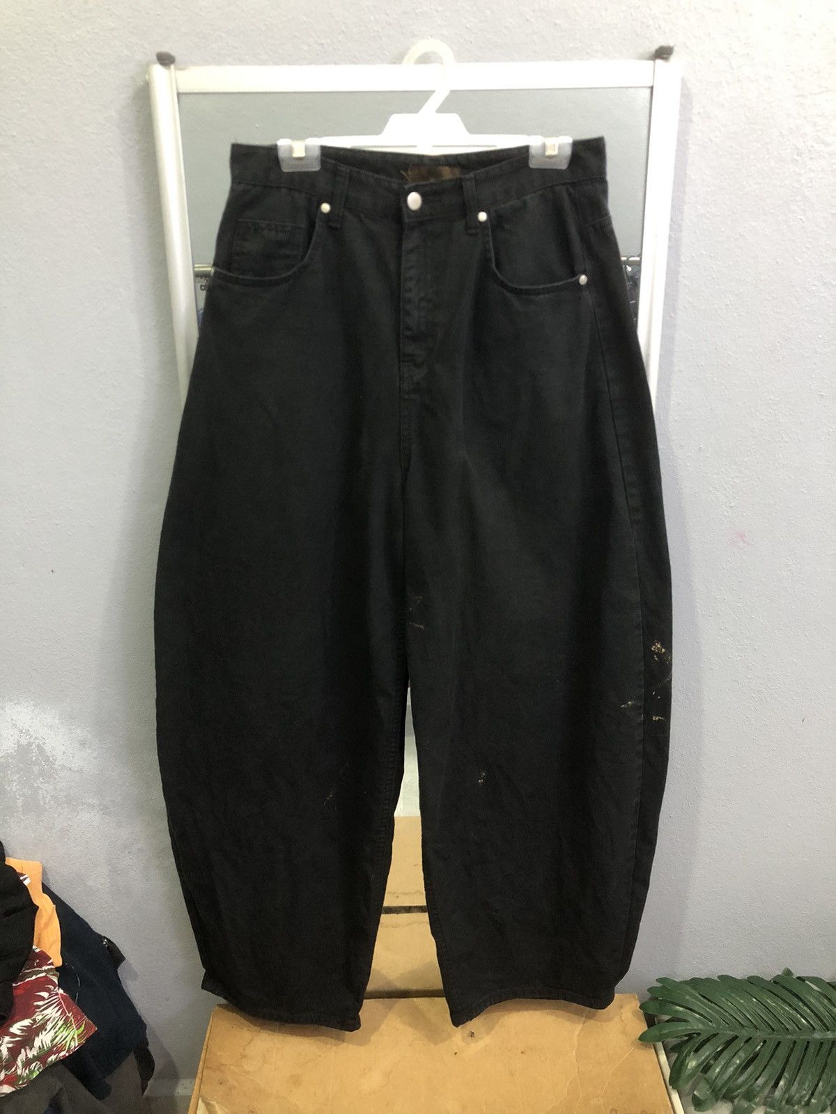 Yohji Yamamoto 1ONE Balloon Jeans Seoul Archive Avant-Garde Denim Size US 30 / EU 46 - 1 Thumbnail