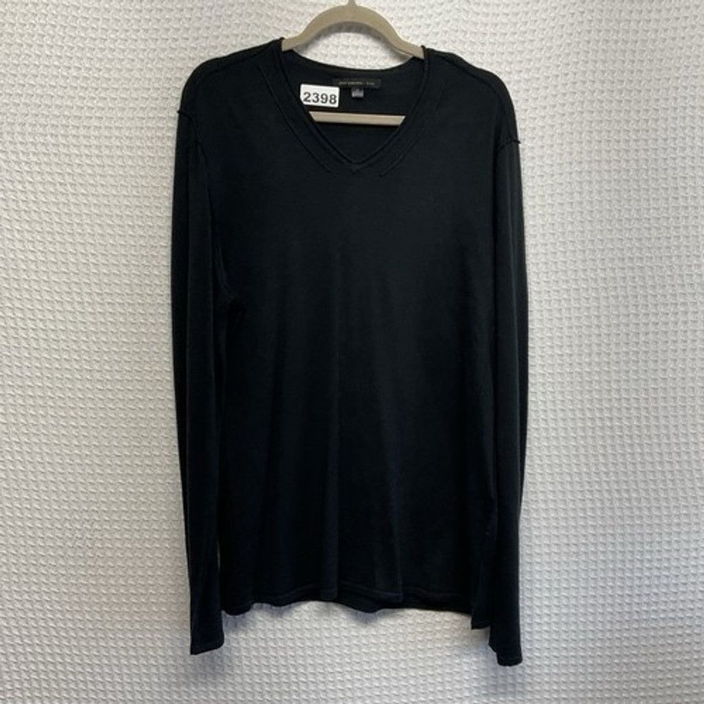 John Varvatos John Varvatos Black Wool Blend VNeck Sweater Pullover Men XL Size US XL / EU 56 / 4 - 9 Thumbnail
