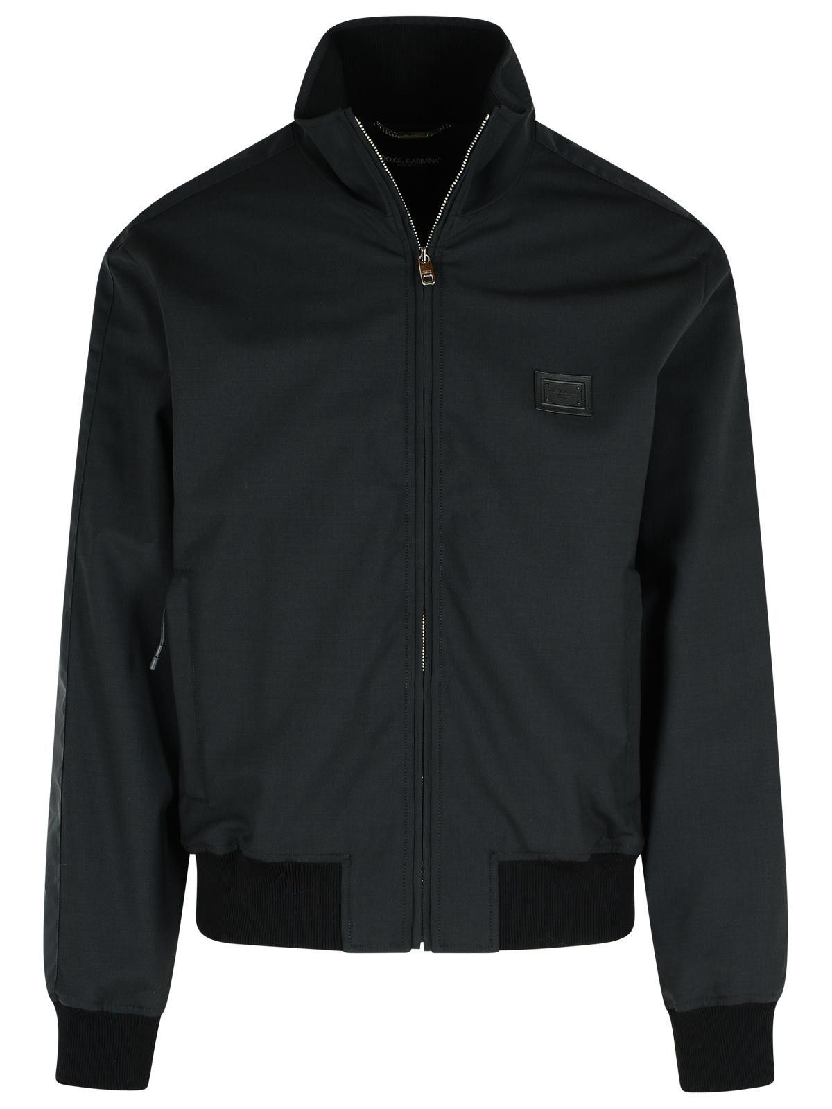 Dolce & Gabbana DOLCE & GABBANA Black Wool Blend Jacket Size US XL / EU 56 / 4 - 1 Thumbnail