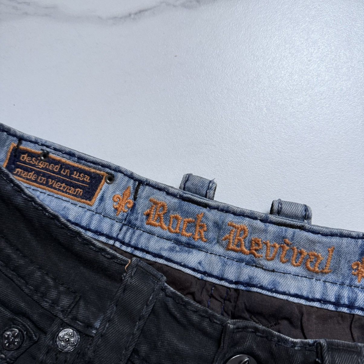 Rock Revival Rock Revival Granger Biker Black Jeans Size US 32 / EU 48 - 9 Thumbnail