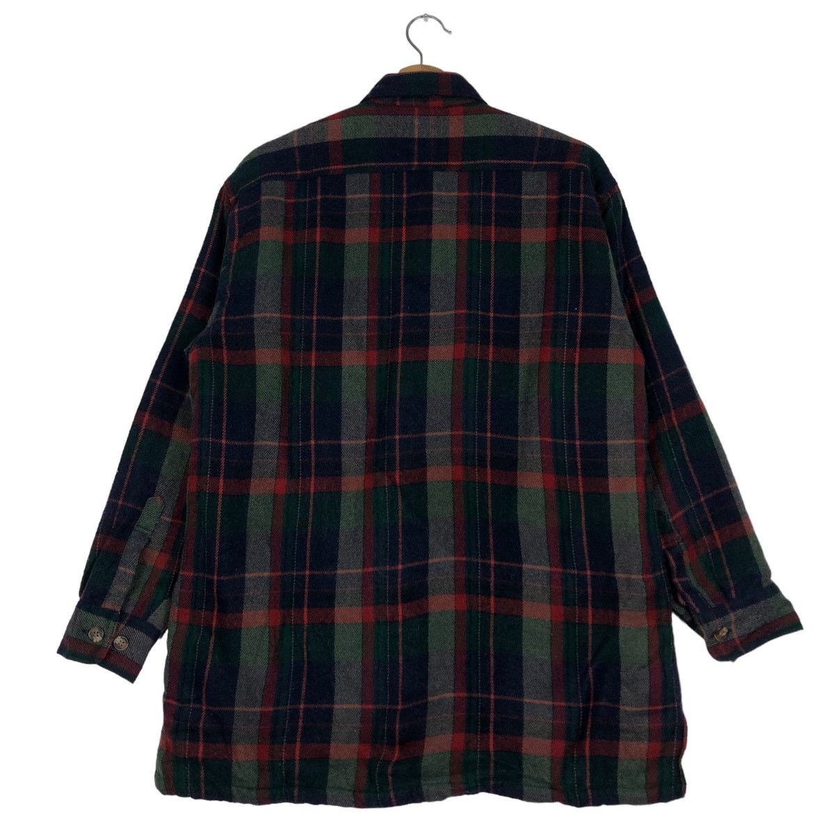 Flannel 🔥Vtg Flannel Wool Jacket Eagle Japan Tartan Design Checked Size US M / EU 48-50 / 2 - 8 Thumbnail