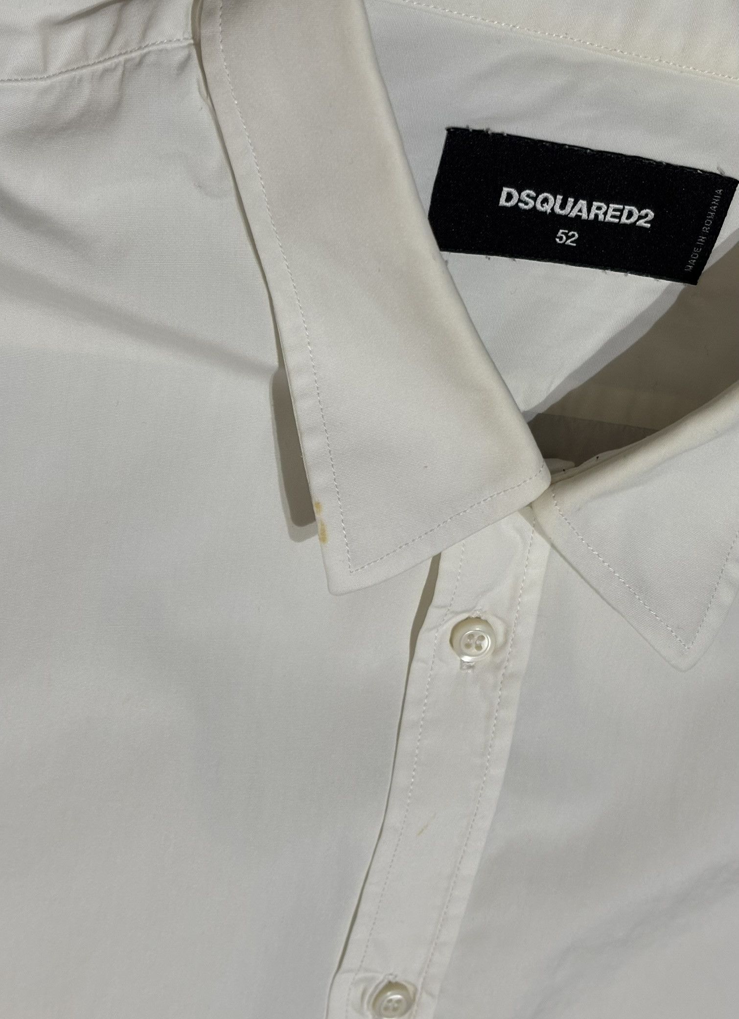 Dsquared2 Dsquared2 White Shirt Size 52 Size US L / EU 52-54 / 3 - 18 Thumbnail