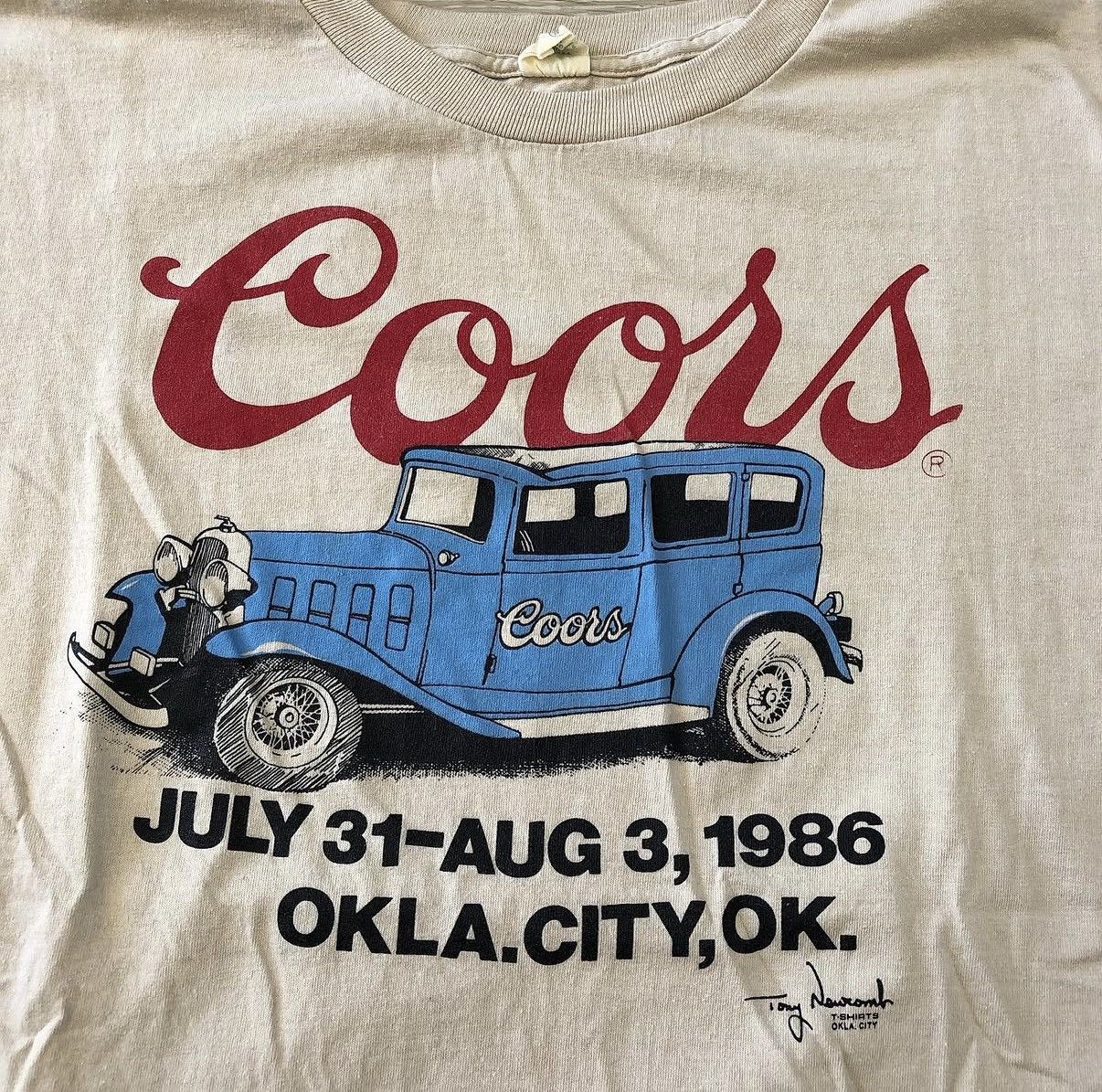 Vintage Vintage Coors Oklahoma City T-Shirt Size US XL / EU 56 / 4 - 2 Thumbnail