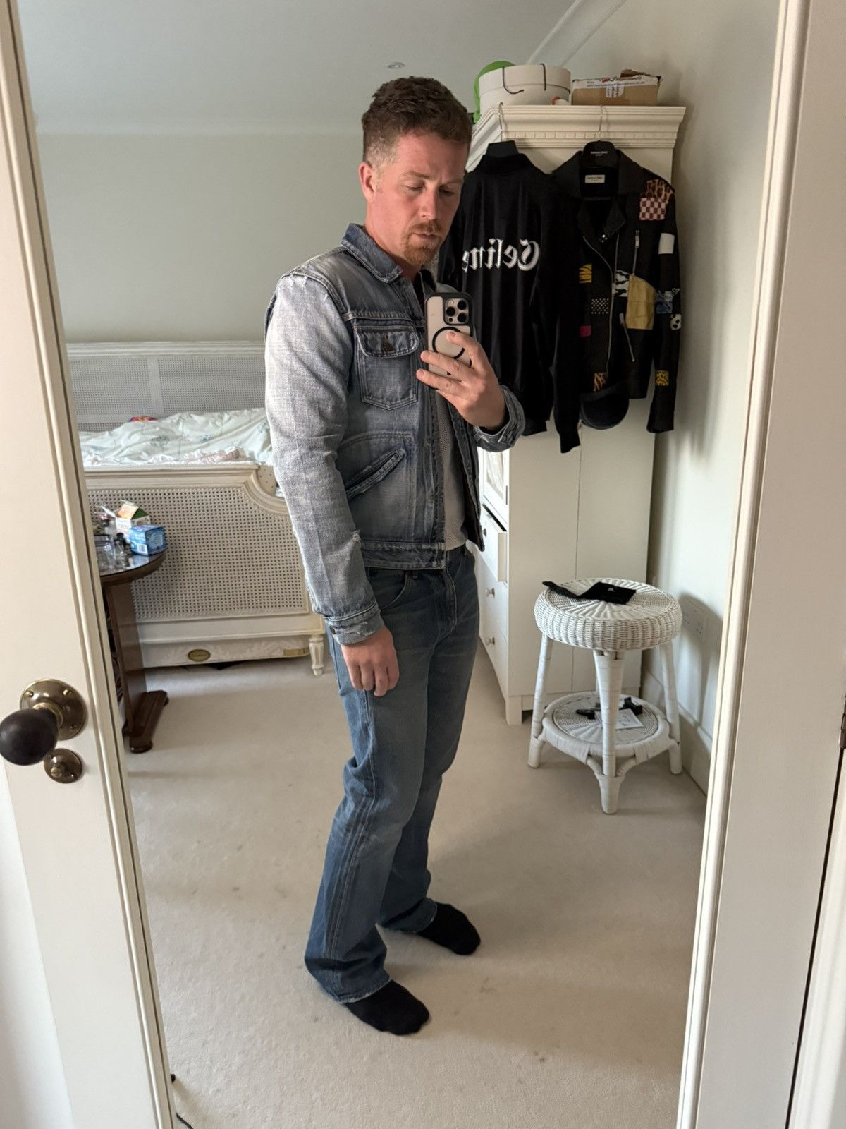 Saint Laurent Paris SS22 Saint Laurent zip distressed denim trucker jacket 50 Size US M / EU 48-50 / 2 - 8 Thumbnail
