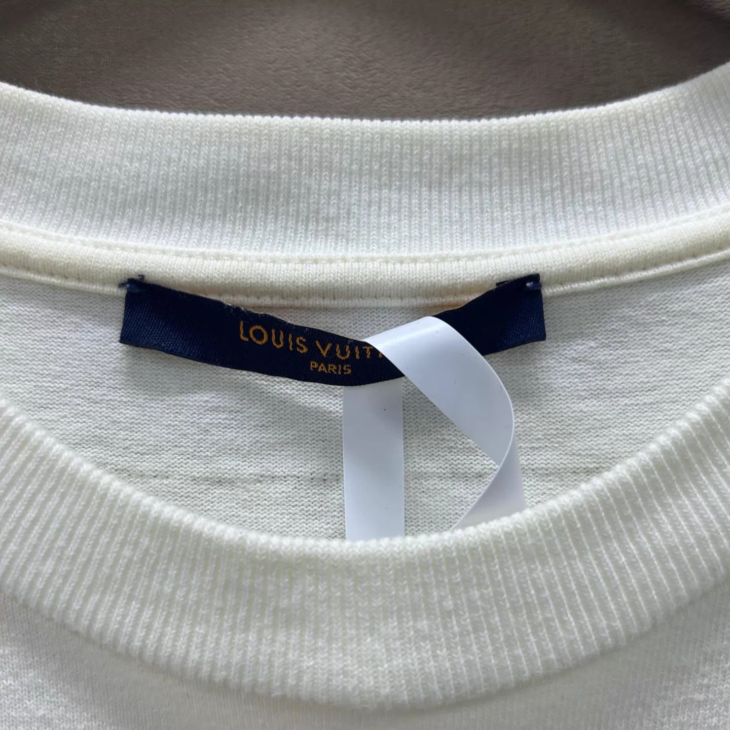 Louis Vuitton LV White/Green Airplane Embroidery Short Sleeve Tee L Size US L / EU 52-54 / 3 - 3 Thumbnail