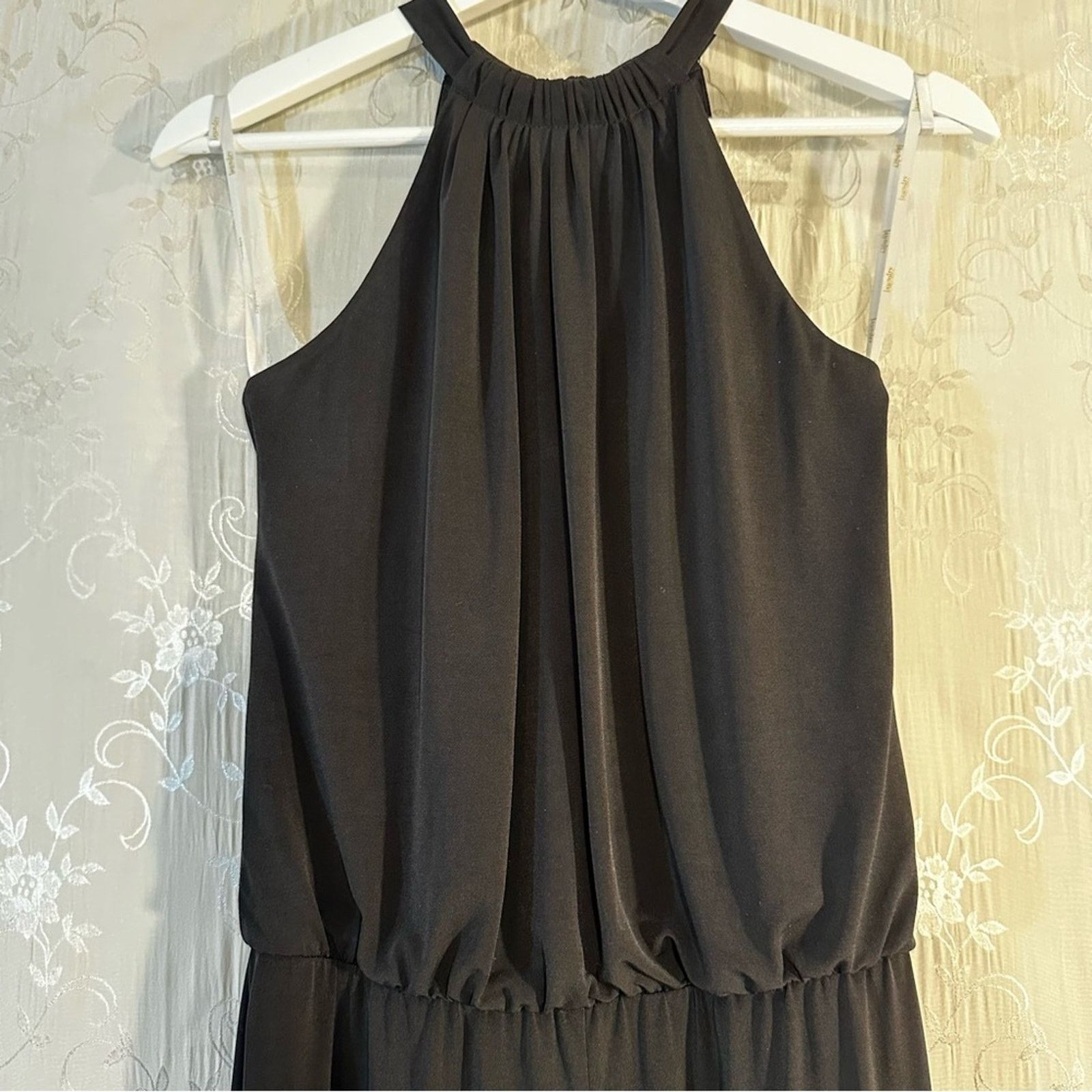 Laundry by Shelli Segal Laundry By Shelli Segal Black Halter Jumpsuit Size 2 Size 26" / US 2 / IT 38 - 6 Thumbnail