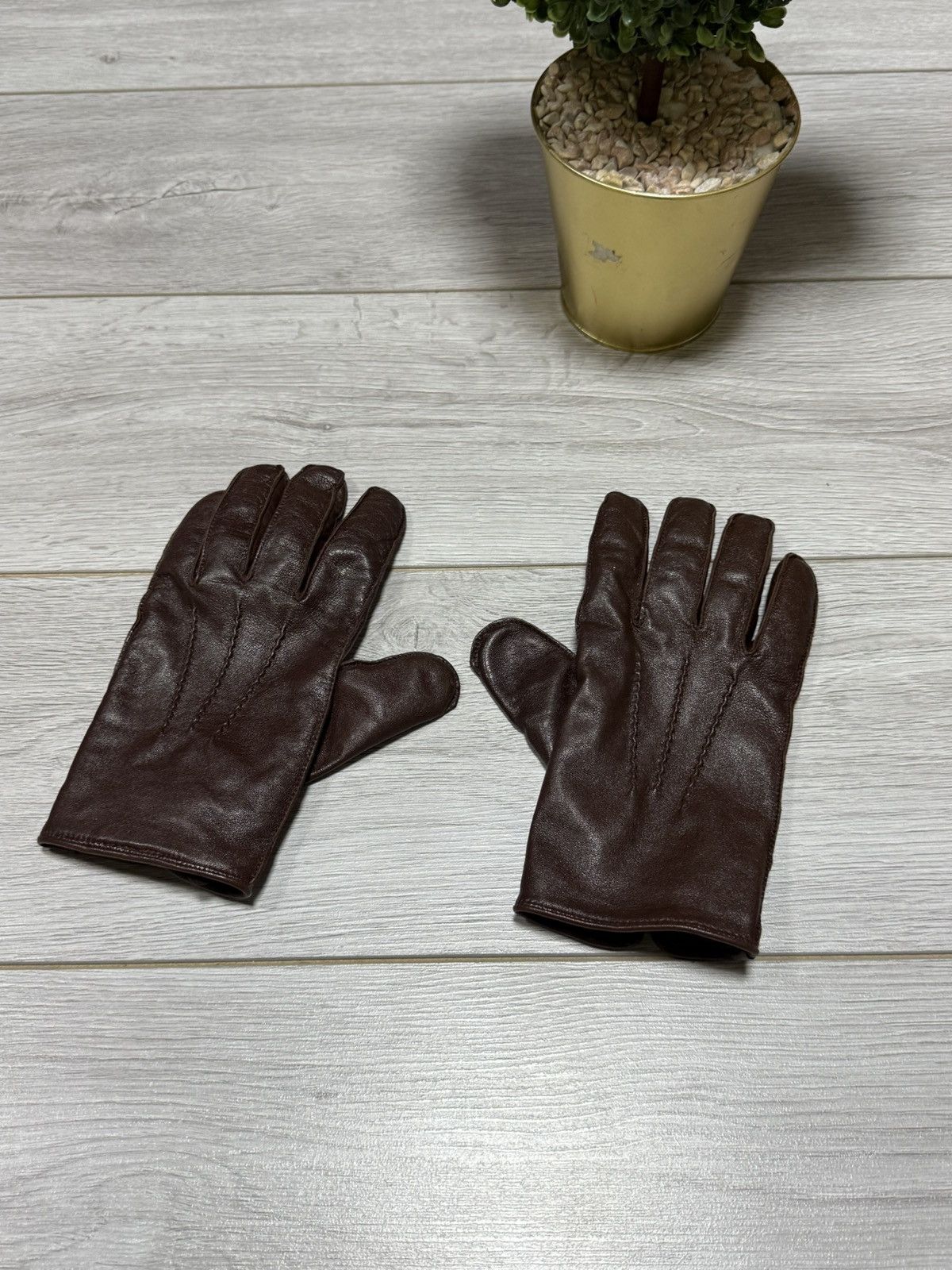 H&M Leather gloves insulated H&M Size ONE SIZE - 4 Thumbnail