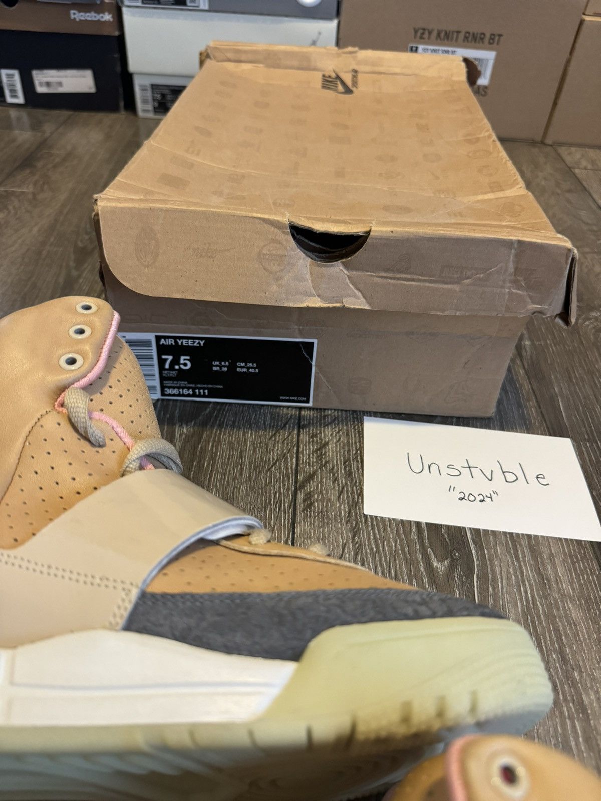Nike Nike Air Yeezy 1 Net Tan - Size 7.5 - 366164-111 Size US 7.5 / EU 40-41 - 2 Thumbnail