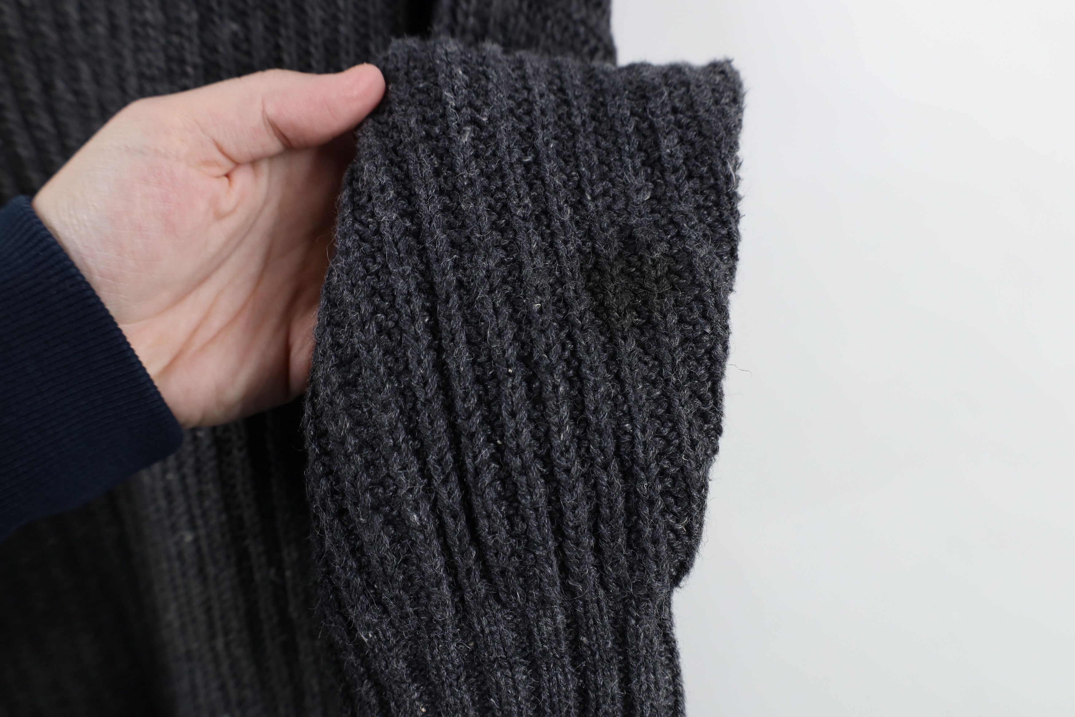 Vintage Vintage 90s Streetwear Heavyweight Marled Ribbed Sweater Size US XL / EU 56 / 4 - 6 Thumbnail