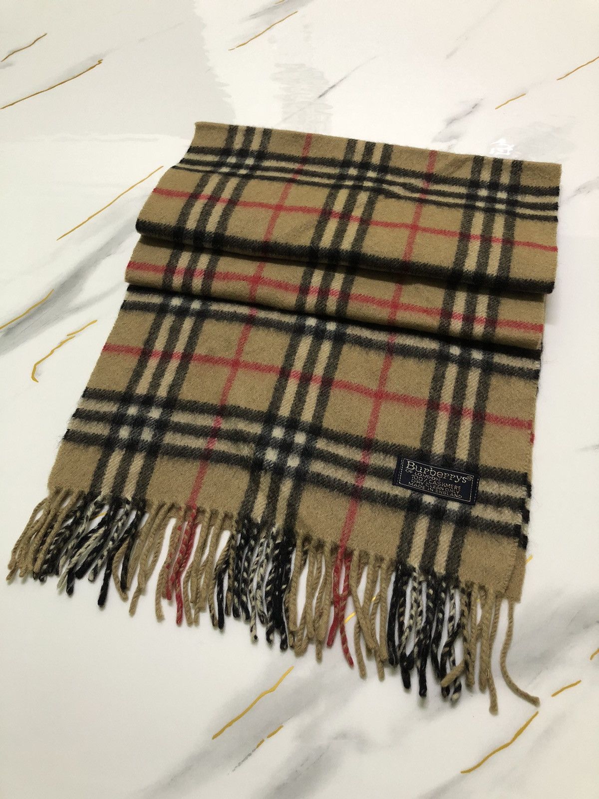 Burberry Vintage Burberry Muffler Scarf Size ONE SIZE - 2 Thumbnail