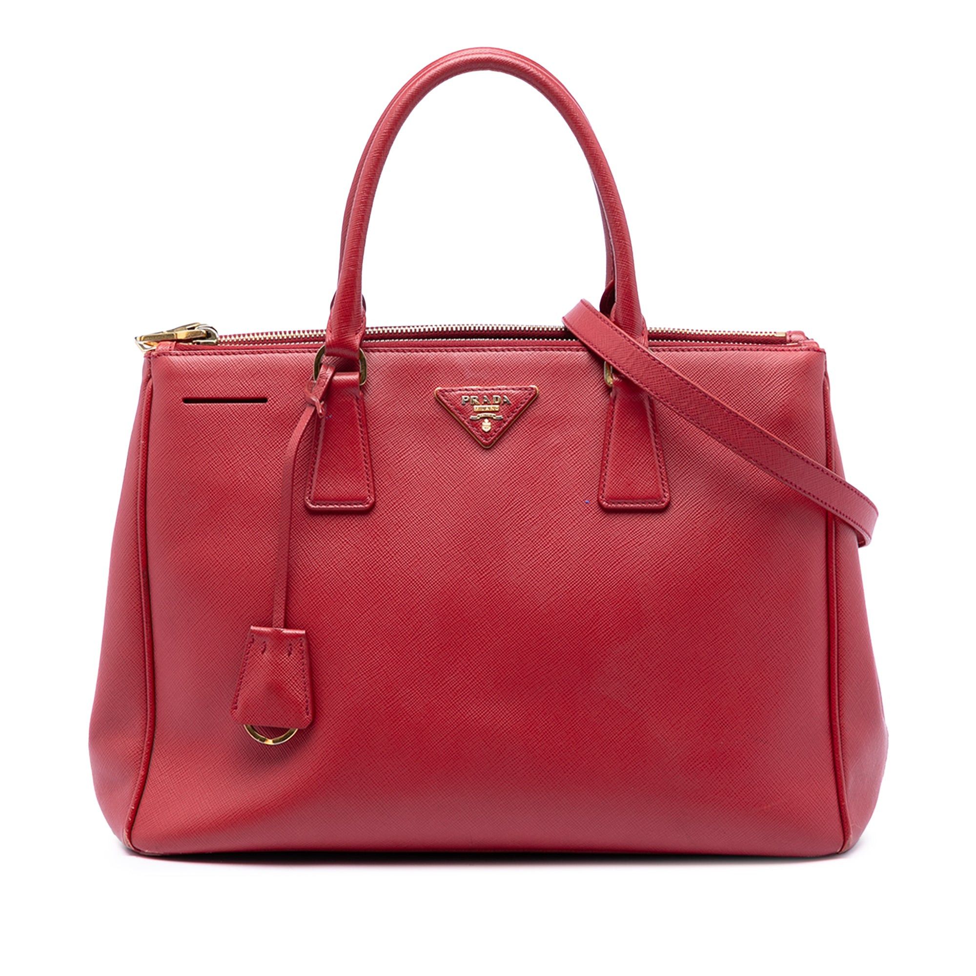 Prada Medium Saffiano Lux Galleria Double Zip Satchel Size ONE SIZE - 1 Thumbnail