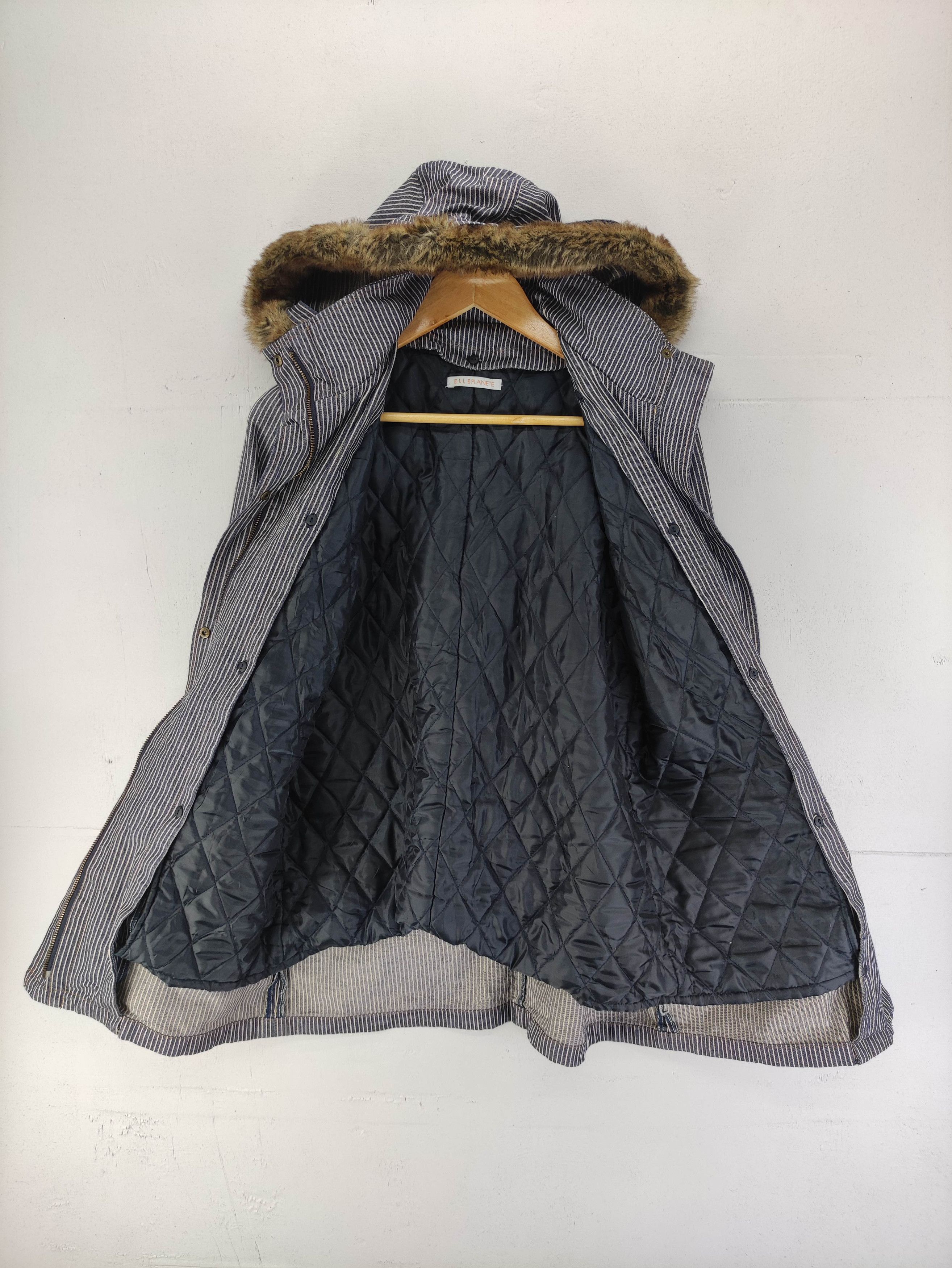 Japanese Brand Vintage Elle Planete Denim Jacket Zipper With Hoodie Size M / US 6-8 / IT 42-44 - 2 Thumbnail