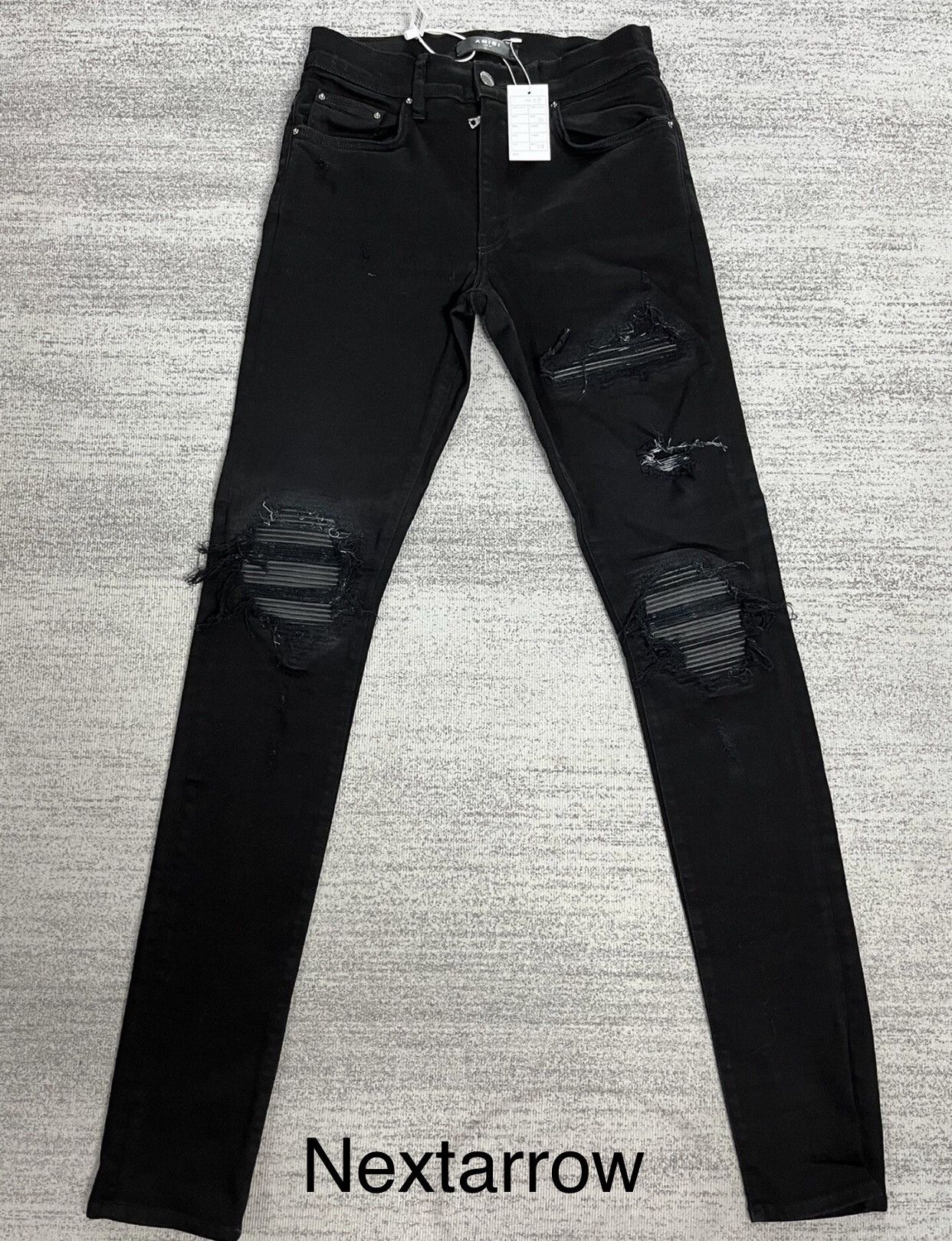 Amiri Amiri mx1 black patchwork distressed jeans 2412-Nextarrow Size US 29 - 1 Thumbnail