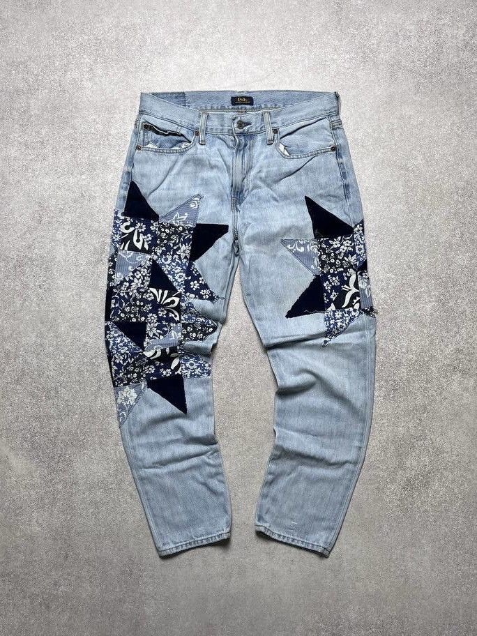 Polo Ralph Lauren Vintage Polo Ralph Lauren Reworked Custom Made Jeans 27 Size US 27 - 3 Thumbnail