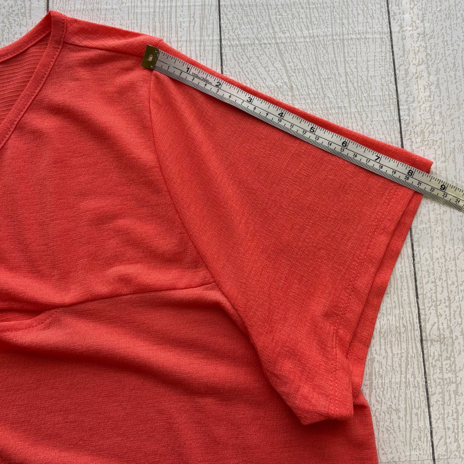 Other Inner Circle Coral Asymmetrical Blouse 1X Cutout Stretch Top Size XL / US 12-14 / IT 48-50 - 4 Thumbnail