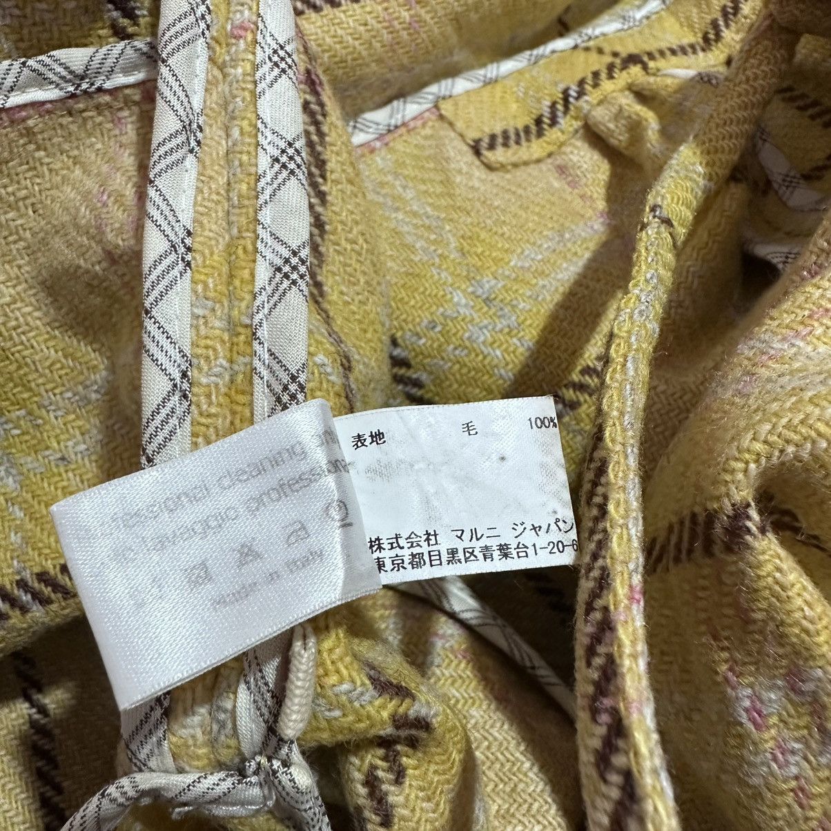 Marni MARNI Vintage Wool Check Coat Dress Italy 2000s Outerwear Size S / US 4 / IT 40 - 9 Thumbnail