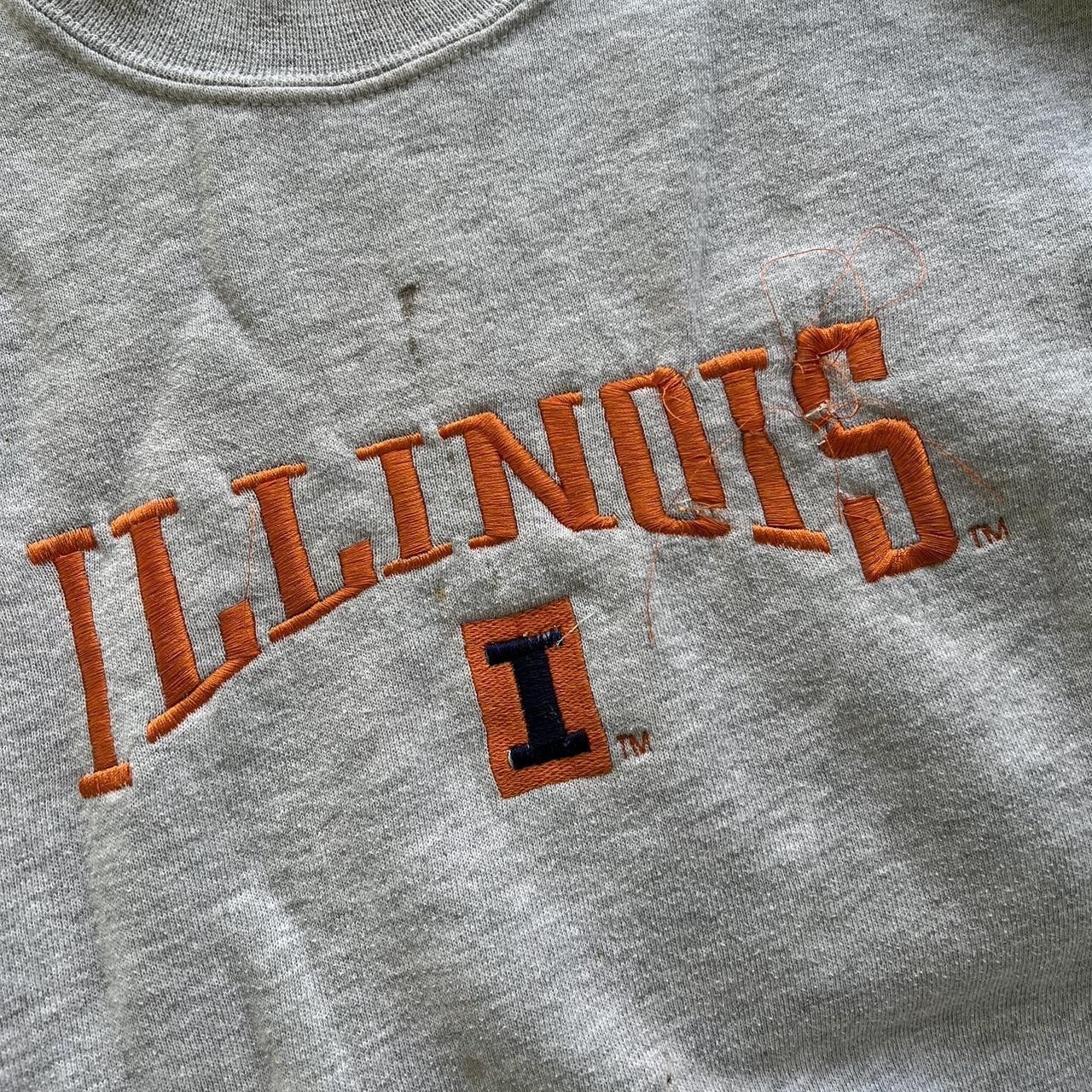 Vintage VTG 90s University Illinois Crewneck Sweatshirt Mens XL Size US XL / EU 56 / 4 - 6 Thumbnail