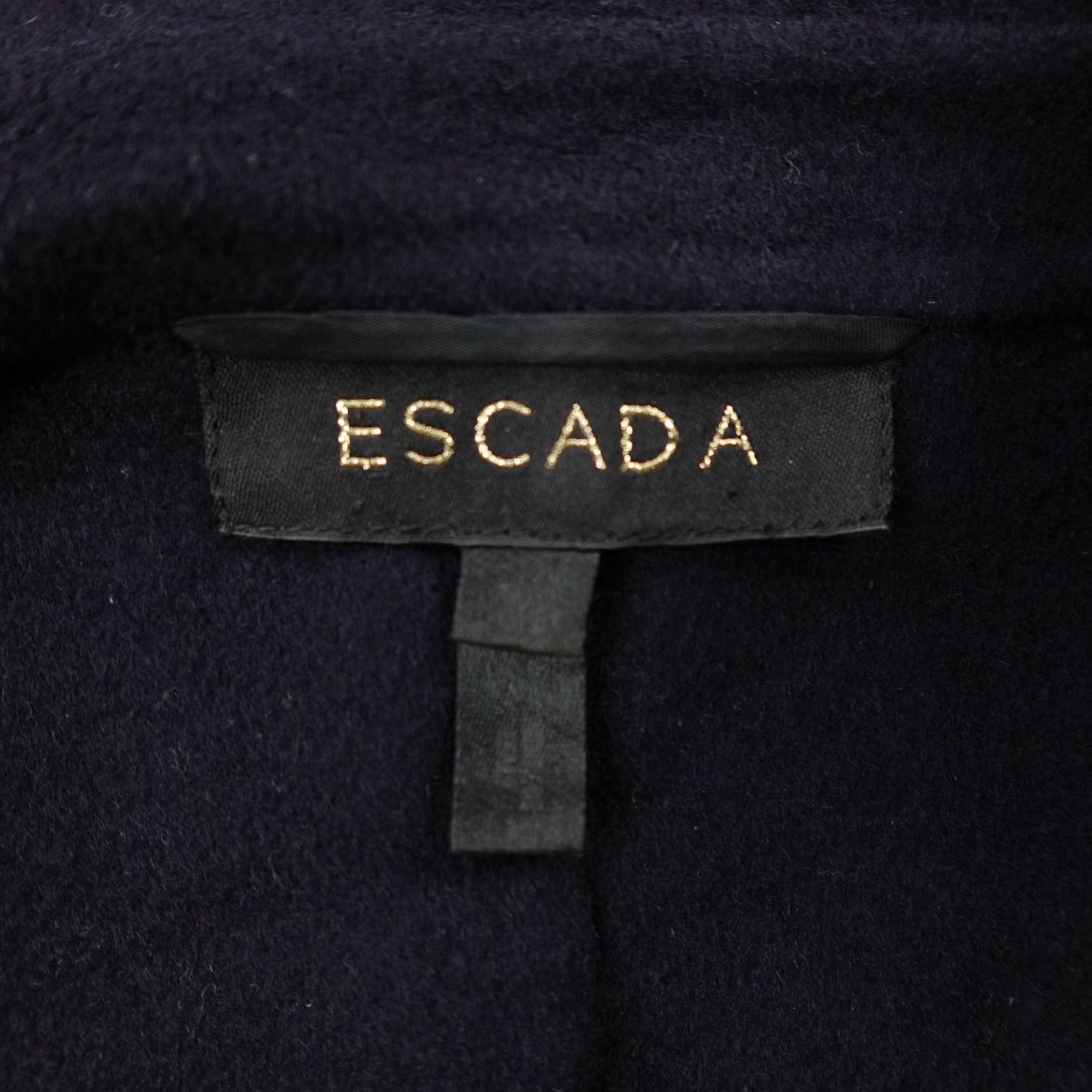 Escada ESCADA Blazer Womens Small Blue Wool Blend Lined Tie Front Mid-Length Size S / US 4 / IT 40 - 7 Thumbnail