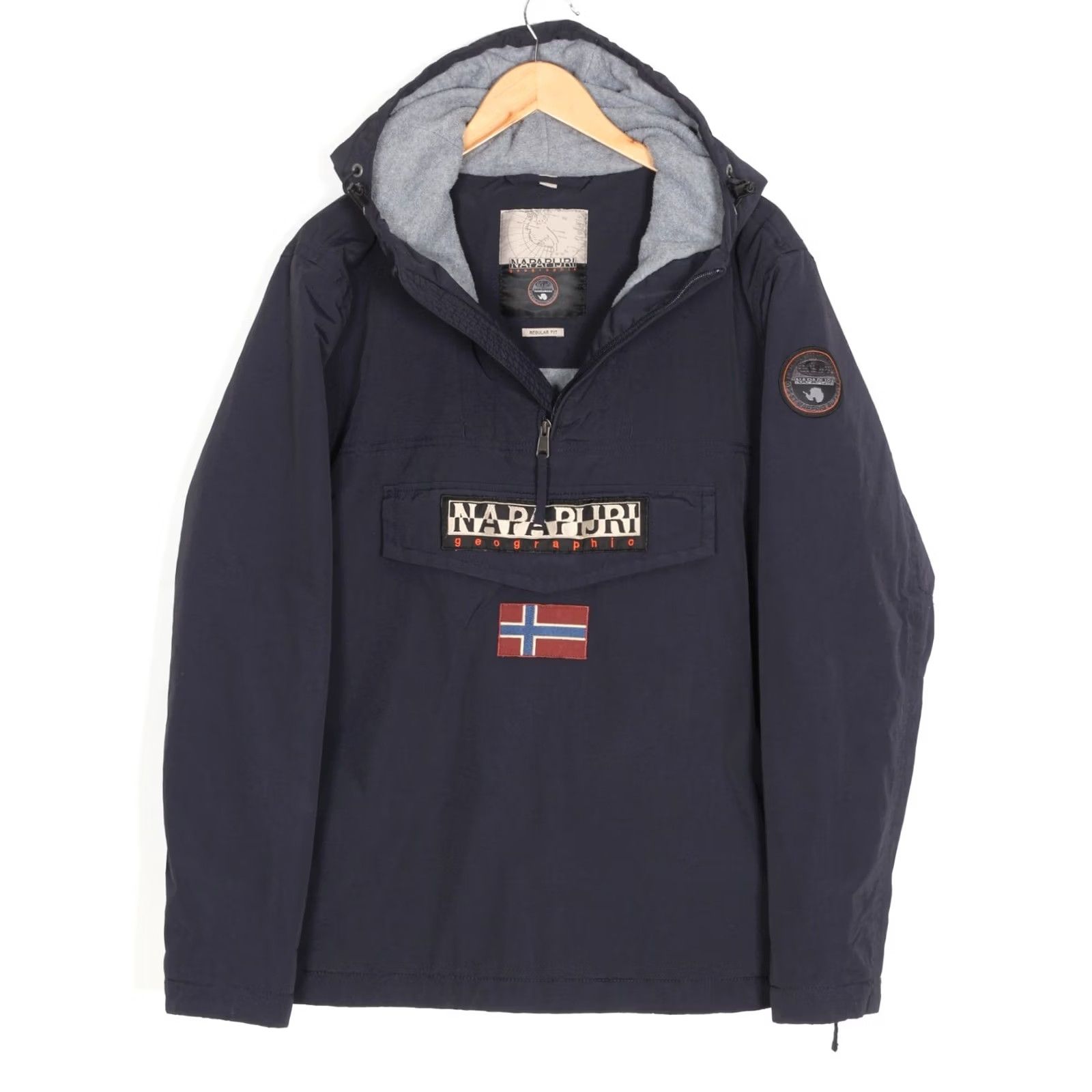 Napapijri NAPAPIJRI Winter Rainforest Hooded Anorak Jacket Men Size XL MJ6612 Size US XL / EU 56 / 4 - 4 Thumbnail