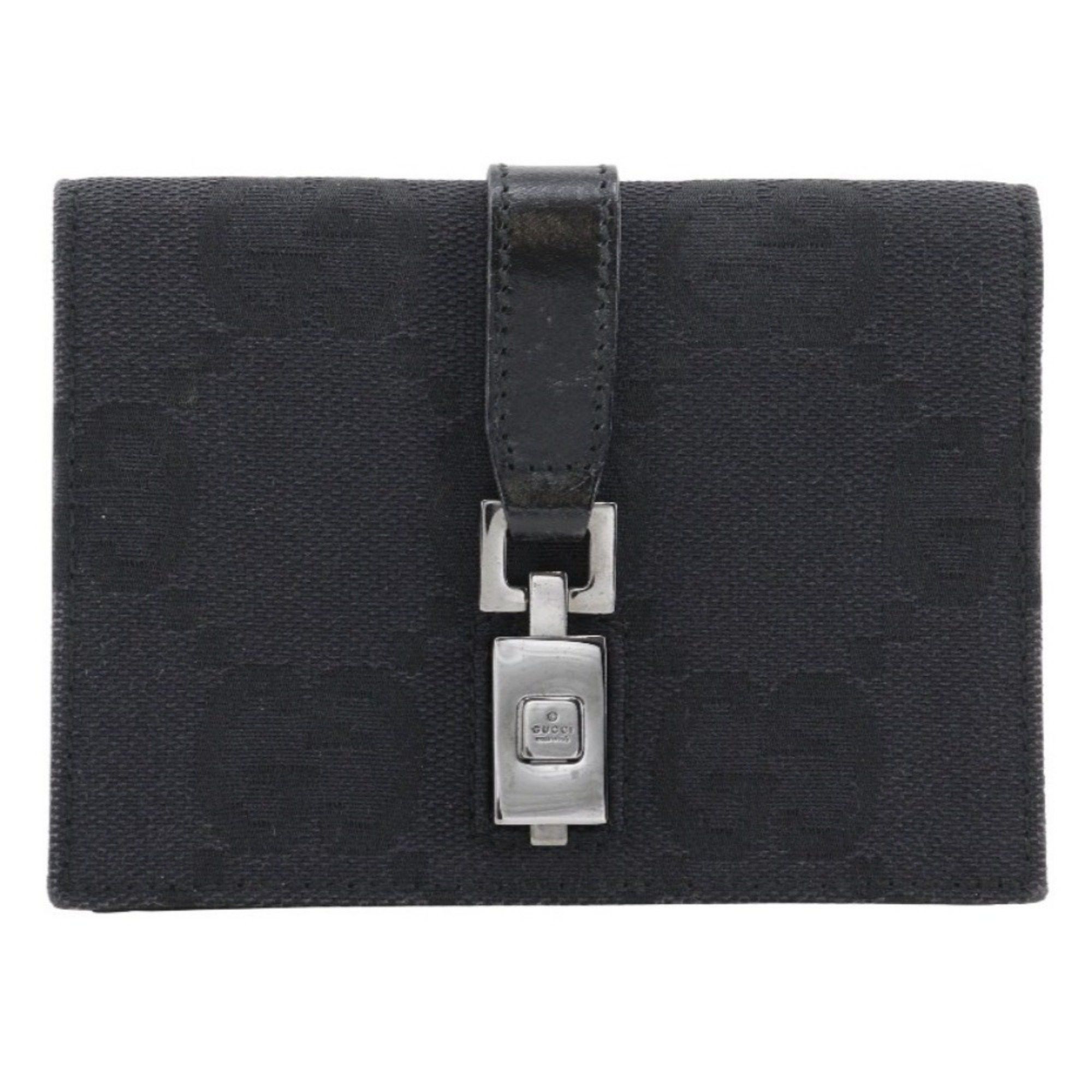 Gucci GUCCI Jackie Line Waist Bag Belt GG Canvas Black Flap Women's Size ONE SIZE - 1 Thumbnail