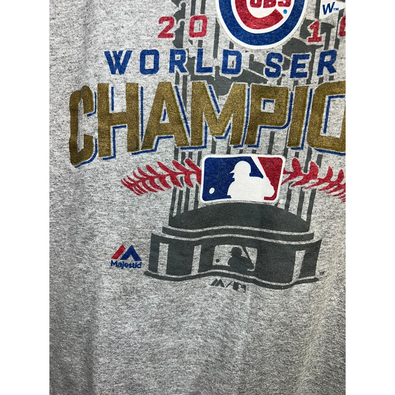 Majestic Chicago Cubs World Series Shirt Champions 2016 MLB Tee XL Size US XL / EU 56 / 4 - 5 Thumbnail