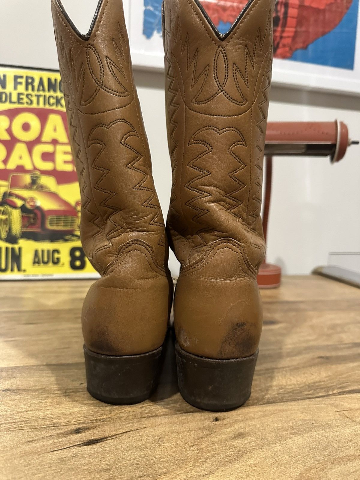 Wrangler Vintage Wrangler Cowboy Boots Tan Size 10 D Size US 10 / EU 43 - 5 Thumbnail