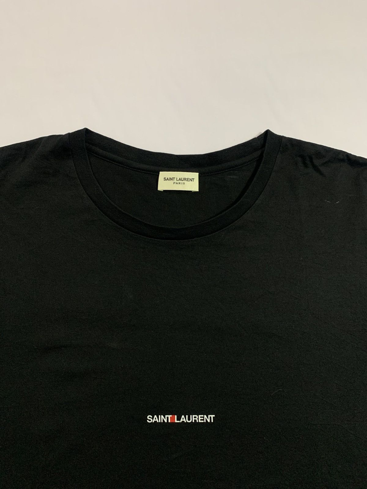 Saint Laurent Paris Saint Laurent Rive Gauche Logo Tshirt Size US M / EU 48-50 / 2 - 3 Thumbnail