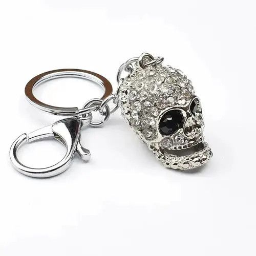 Other C.Zircon Inlaid Skull Head Keychain Size ONE SIZE - 3 Thumbnail