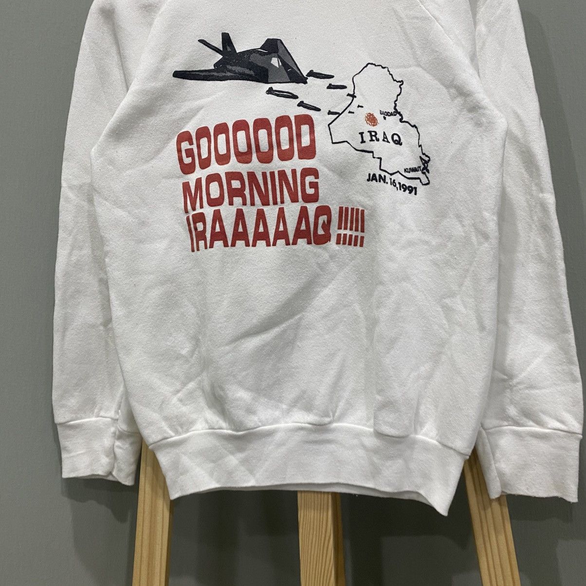 Vintage Vintage 1991 Desert Storm Operation "Good Morning Iraq" Size US S / EU 44-46 / 1 - 4 Thumbnail