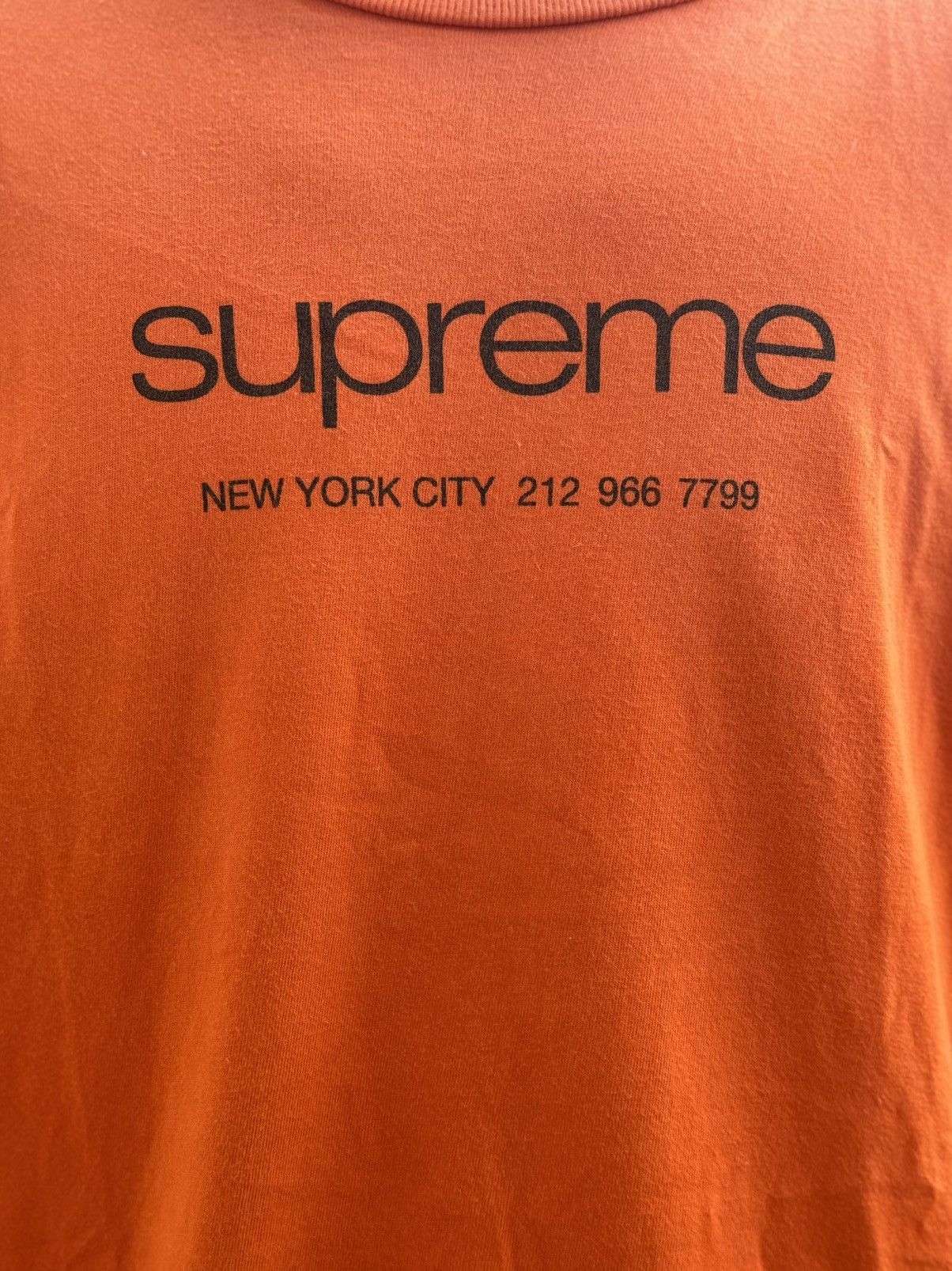 Supreme Supreme Authentic Tee 'Orange' - SS20T19 ORANGE Size US L / EU 52-54 / 3 - 3 Thumbnail