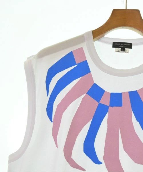 Comme des Garcons Homme Plus T-Shirts Sleeveless Crewneck Cotton Printed White Size US L / EU 52-54 / 3 - 5 Thumbnail