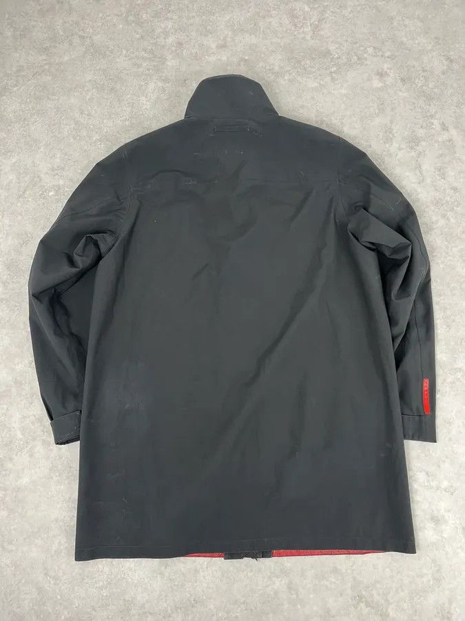 Prada AW2007 Prada Black Nylon Long Windbreaker Jacket Size US L / EU 52-54 / 3 - 5 Thumbnail