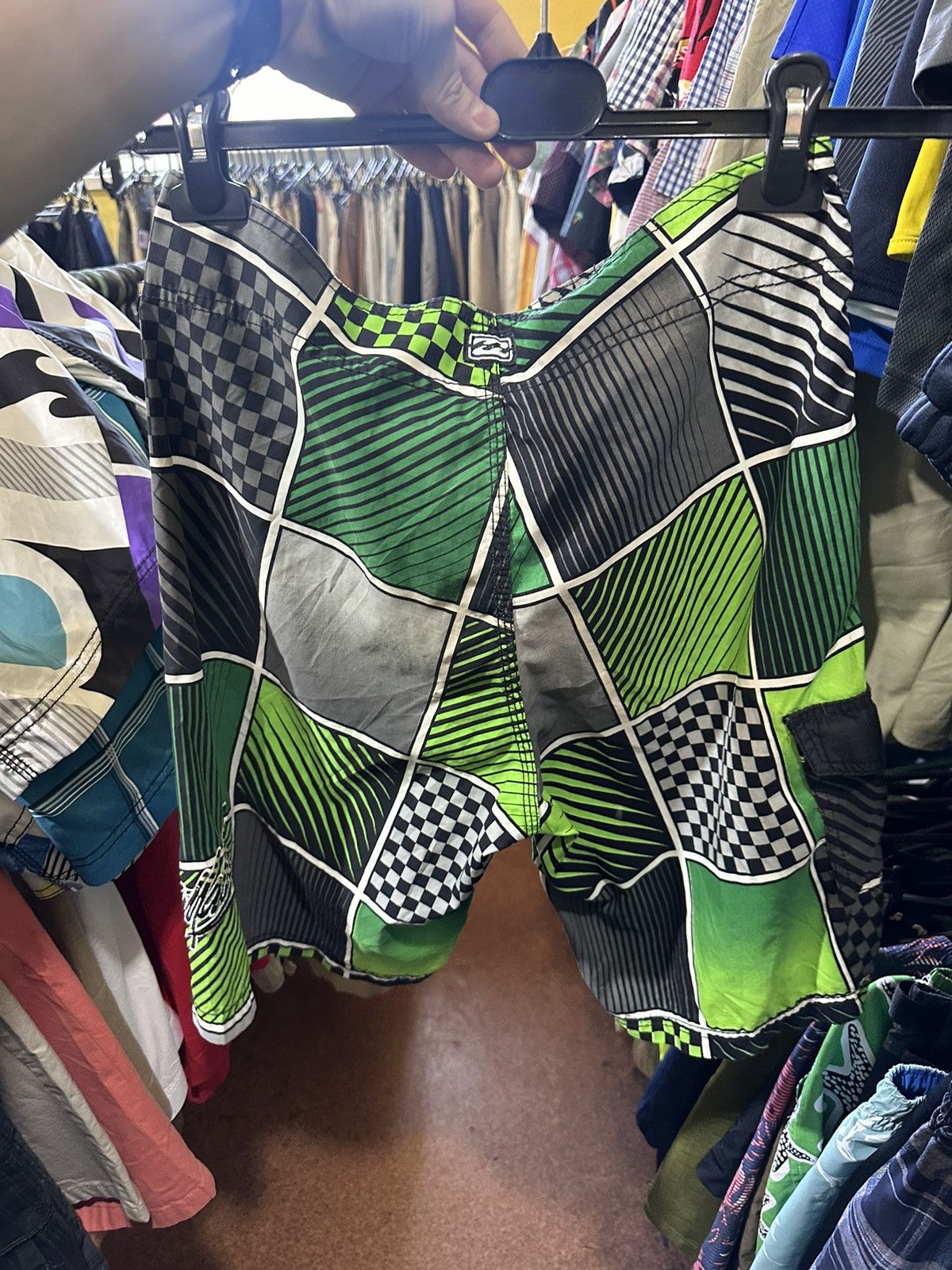 Billabong × Vintage Vintage Billabong surf shorts size 30 rare green Y2K Size US 30 / EU 46 - 2 Thumbnail