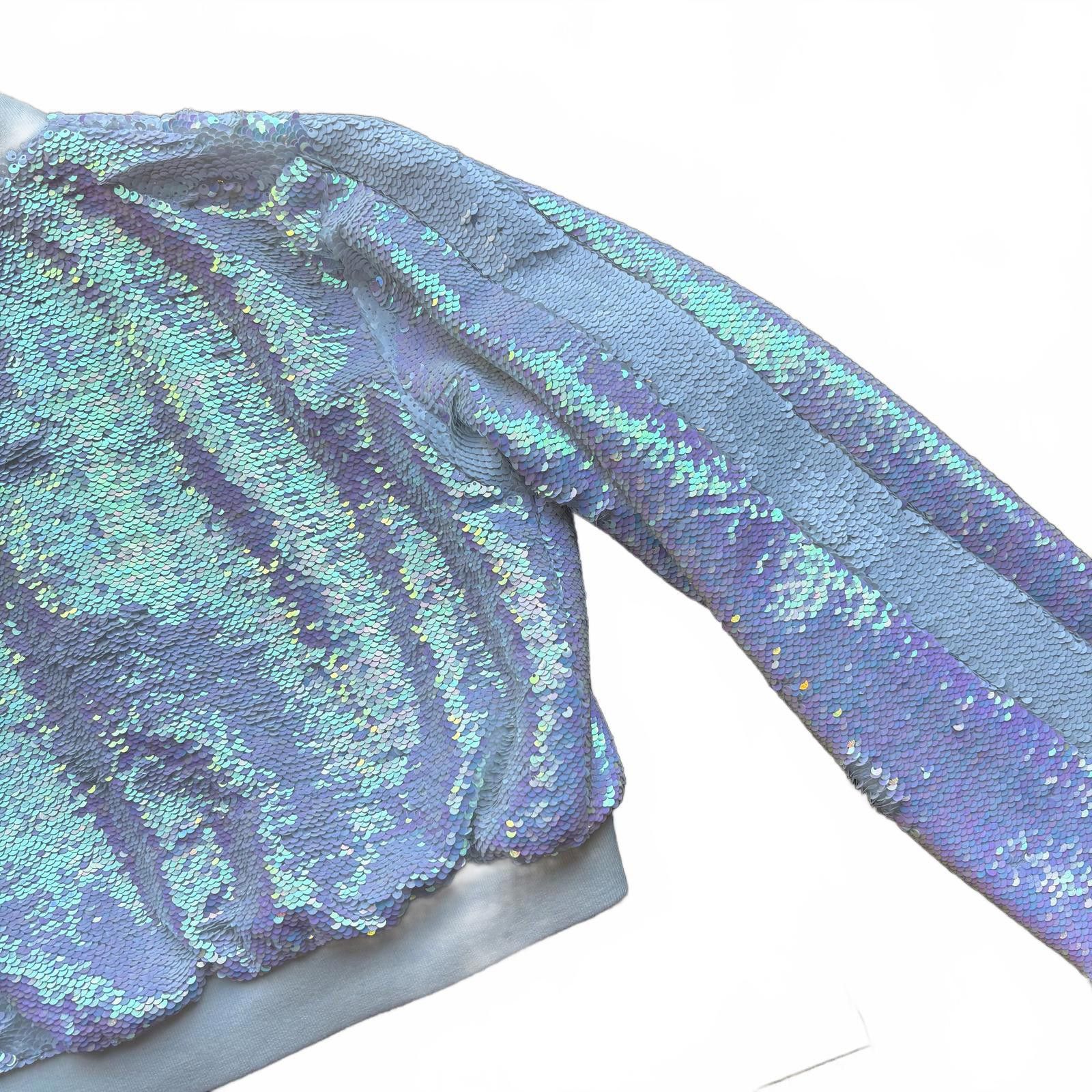 Other Any Old Iron Iridescent Sequin Cropped Bomber Jacket Size S / US 4 / IT 40 - 5 Thumbnail