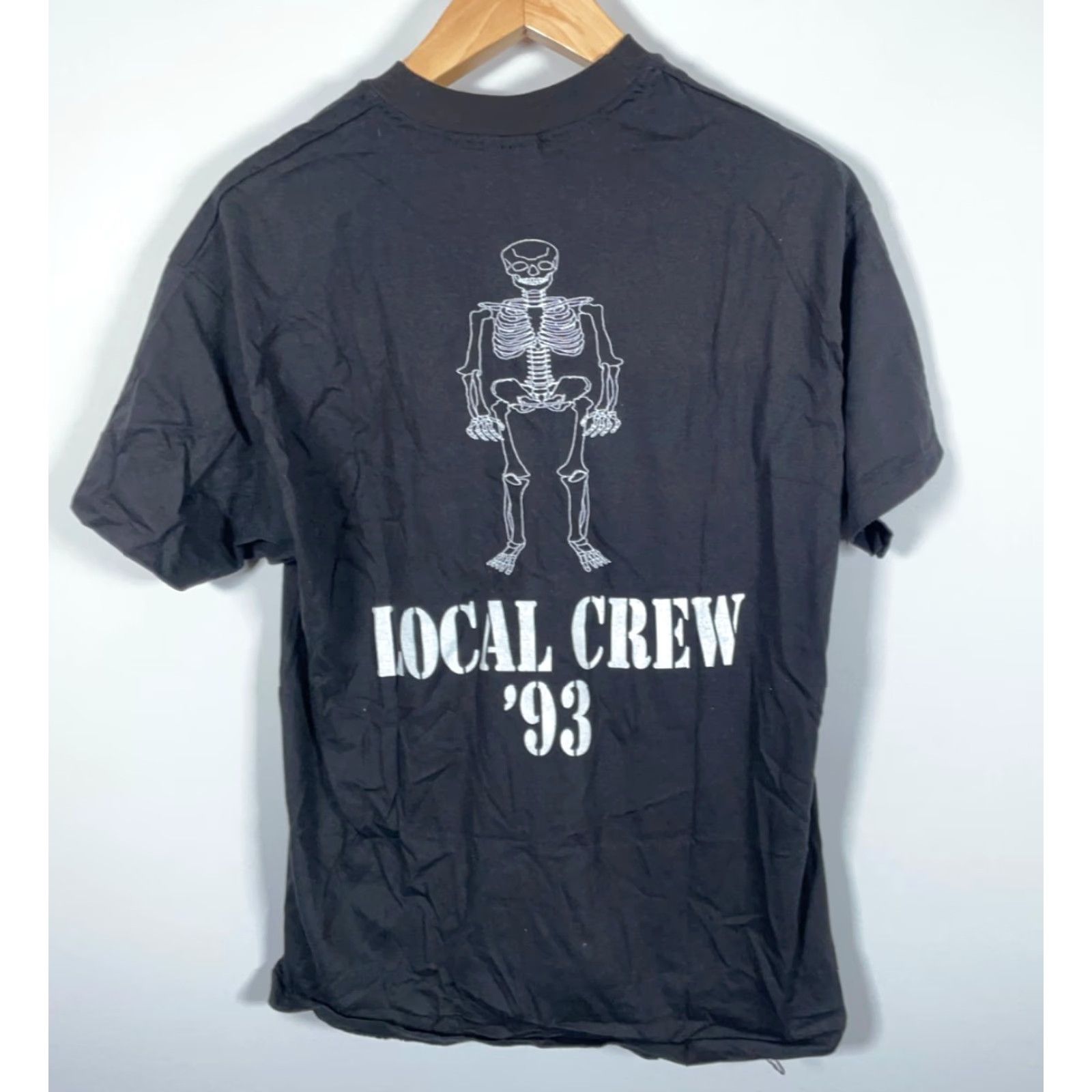 Hanes VINTAGE Hanes 90s Vince Gill Tour Crew T-Shirt M Black Short Sleeve Graphic Print Double-Sided 1993 Mens XL tag (measures more like Medium) Size US M / EU 48-50 / 2 - 2 Thumbnail
